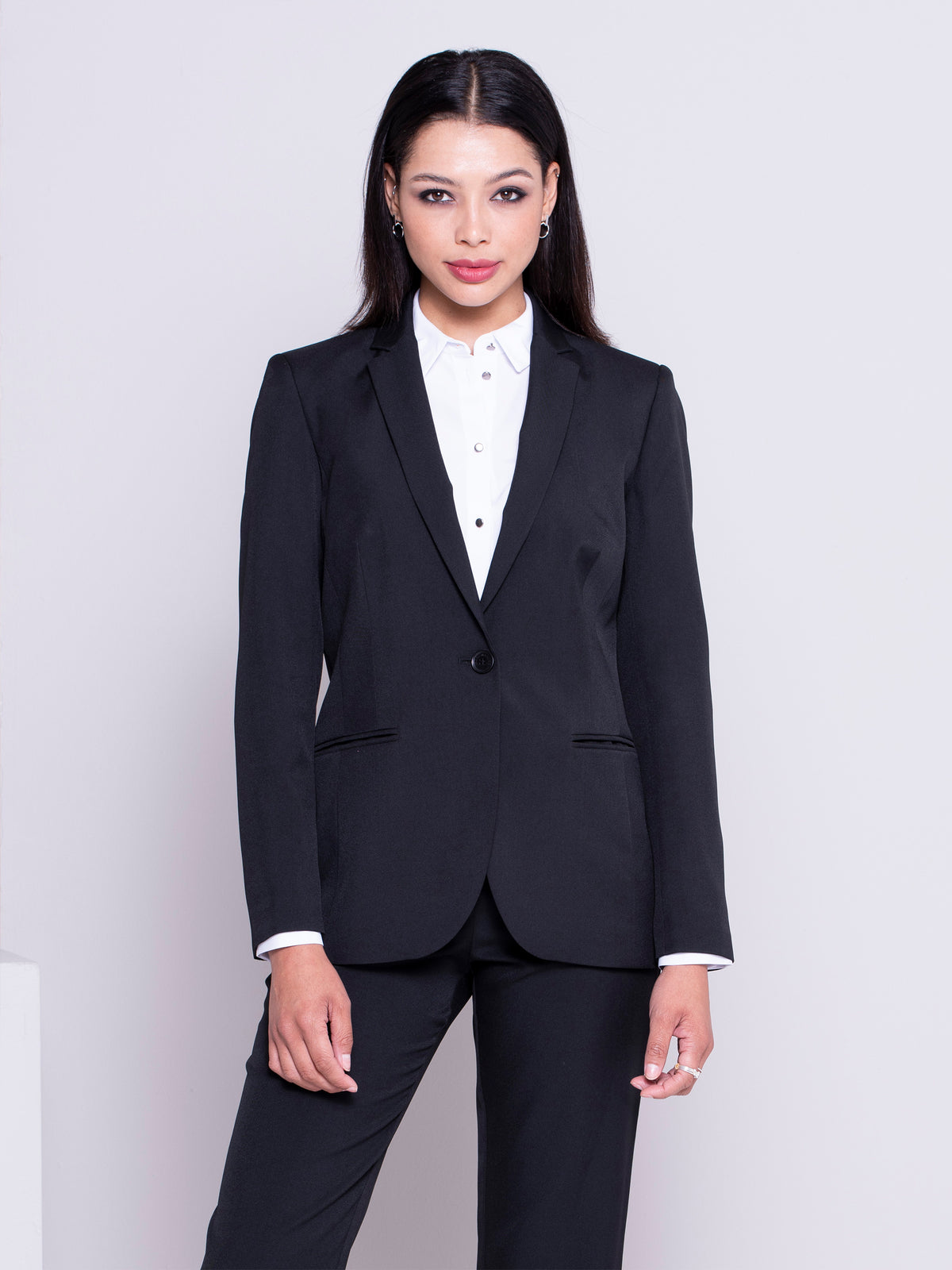 Cecily women's one button blazer in Liquorice – ImNow clearance