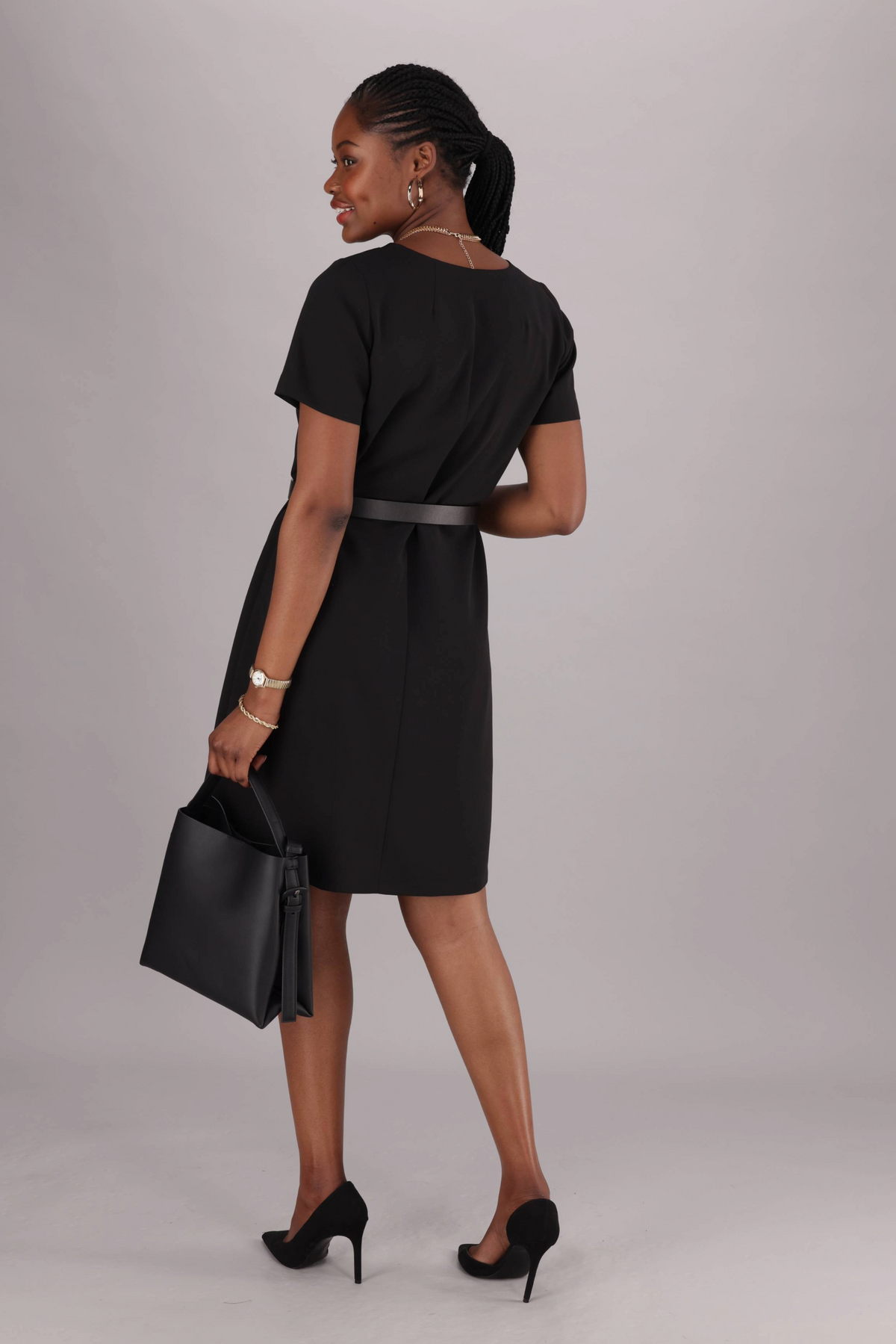Ciara soft dress - black