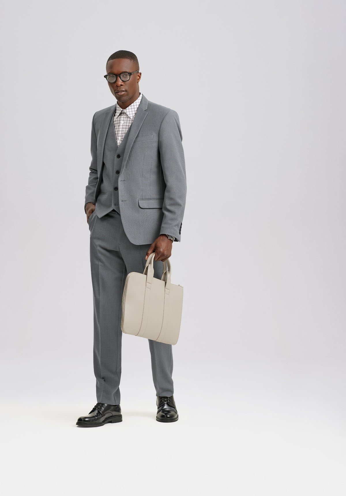 Regular Fit Blazer - Grey