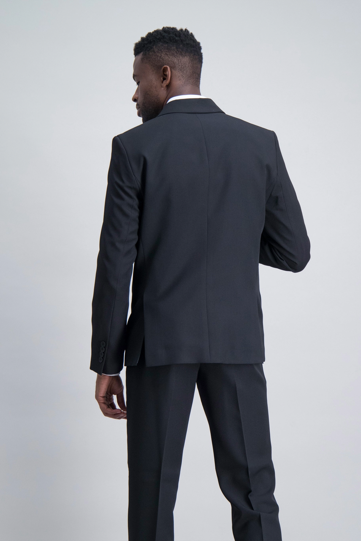 Regular Fit Stretch Blazer – Black