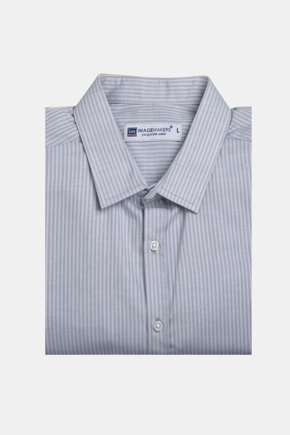 Stuart men's long sleeve relaxed fit shirt in Silver Stripe – Imagemakers Online Store Sale
