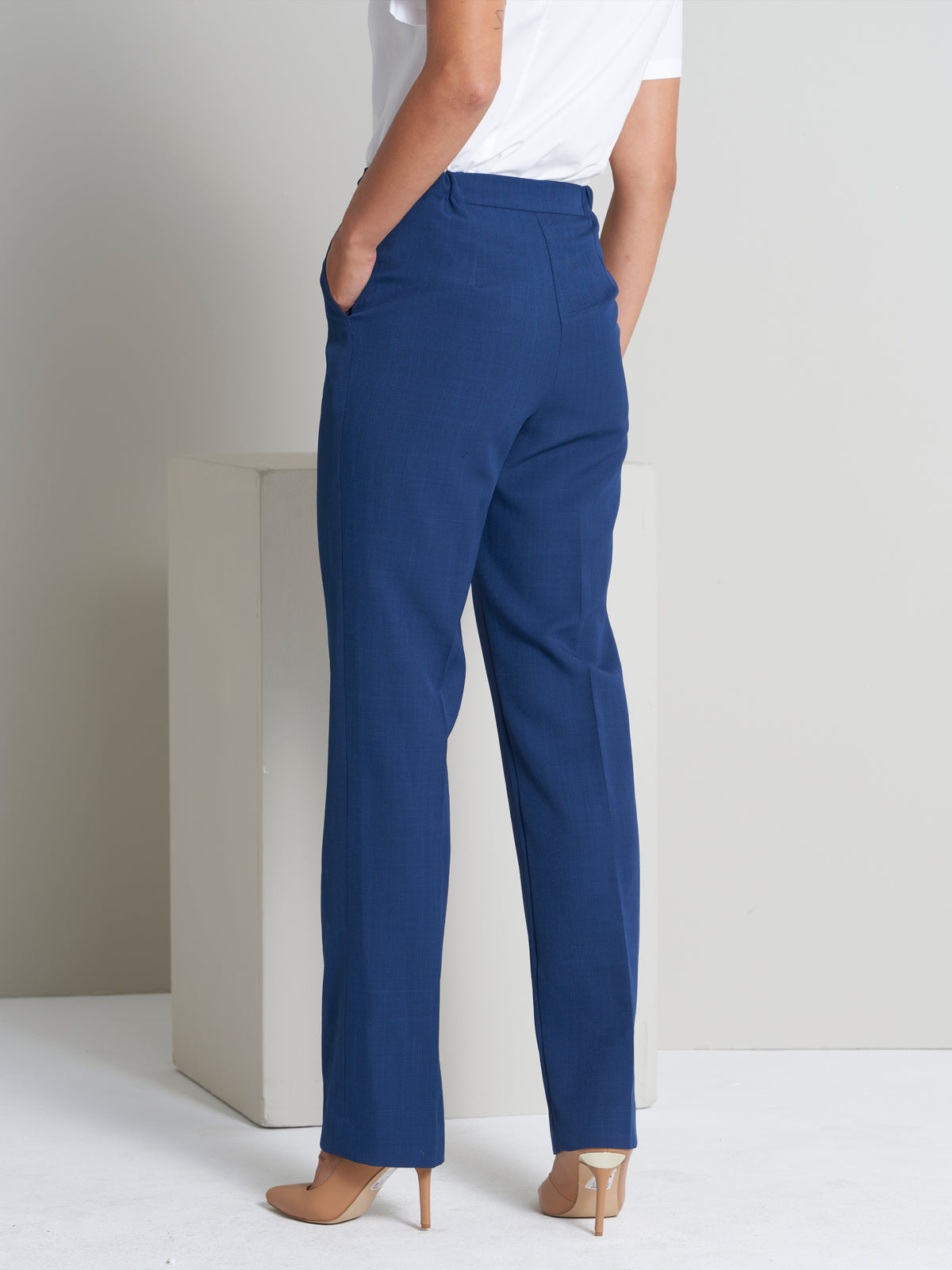 Helga women's high rise work pants in Denim – Imagemakers Online Store Sale