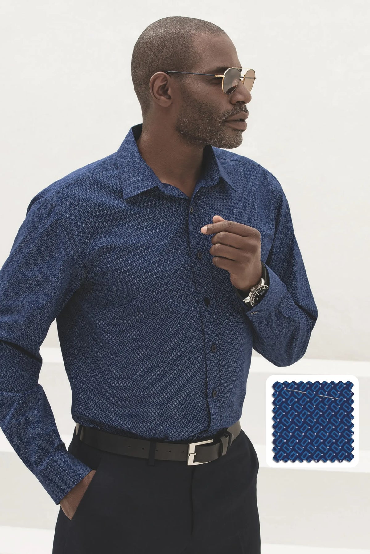Stuart men's long sleeve relaxed fit shirt in Toronto – Imagemakers Online Store Sale