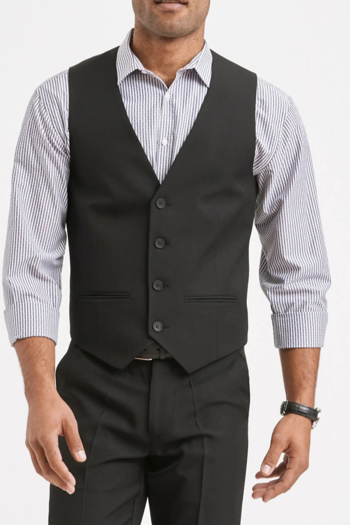 Jacob men's regular fit waistcoat in Liquorice – Imagemakers Online Store Sale
