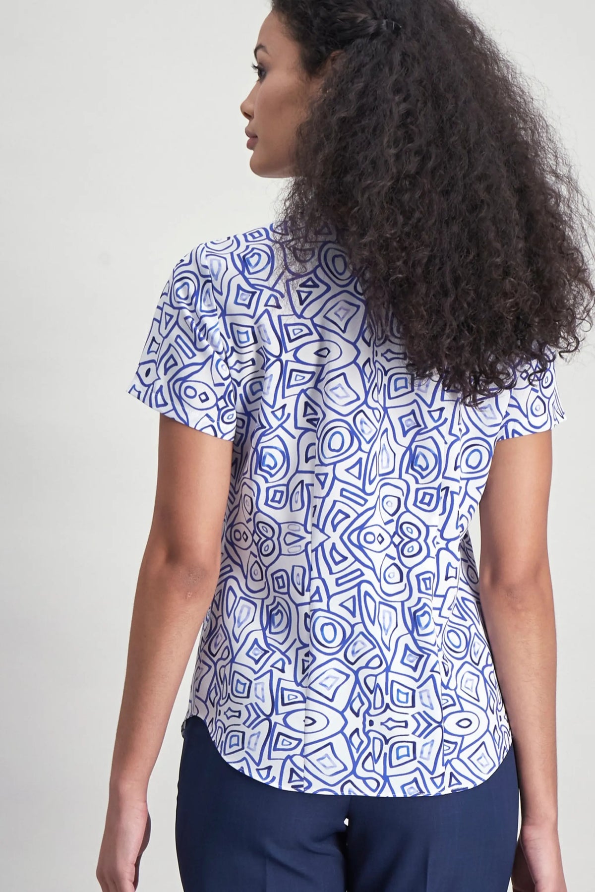 Amelia women's shawl collar work blouse in Picasso – Imagemakers Online Store Sale