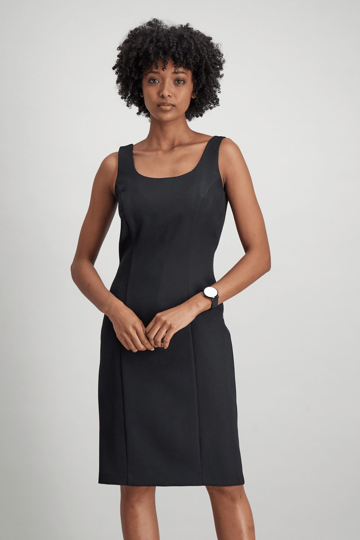Romy women's panelled work dress in Liquorice – Imagemakers Online Store Sale