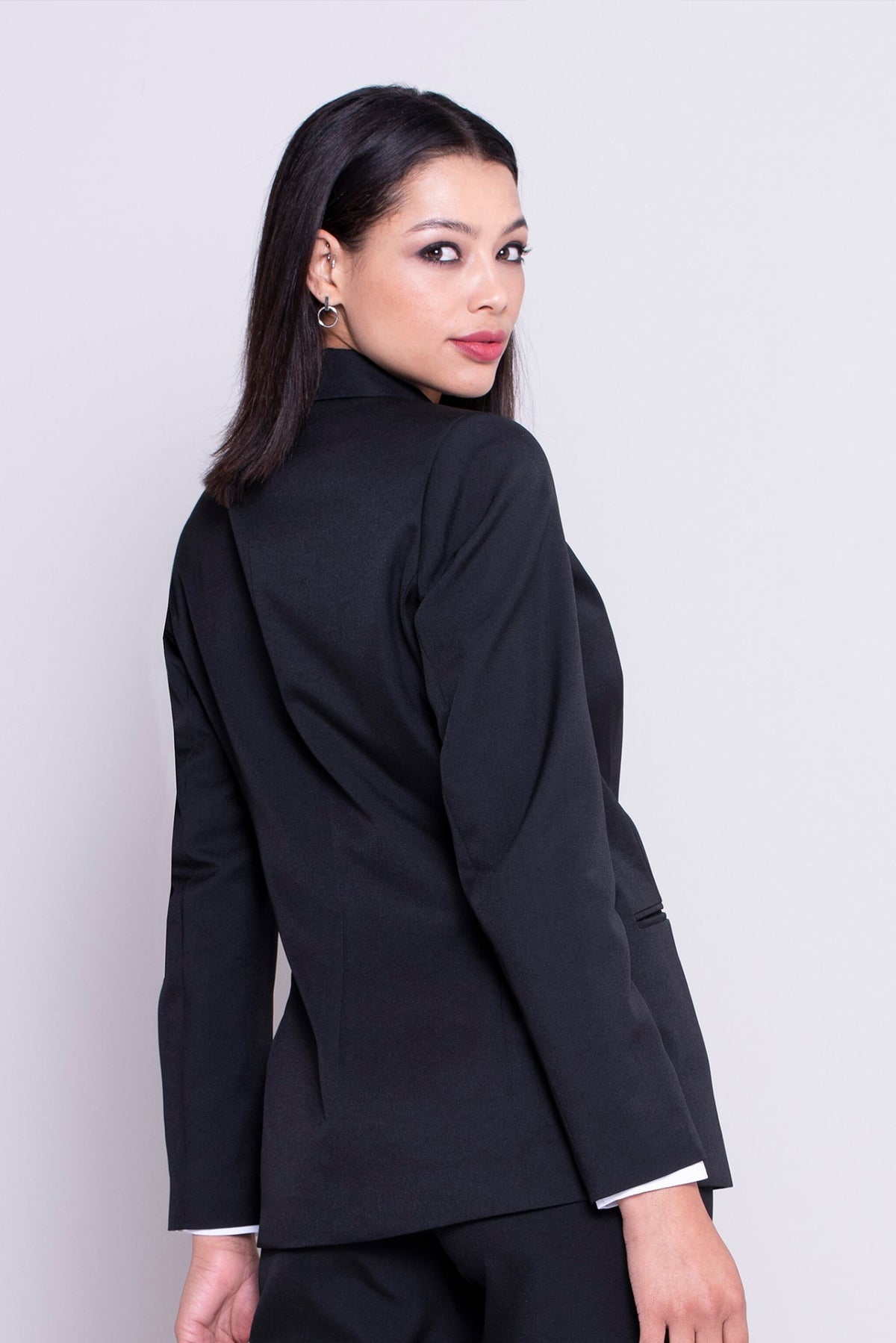 Cecily women's one button blazer in Liquorice – ImNow clearance