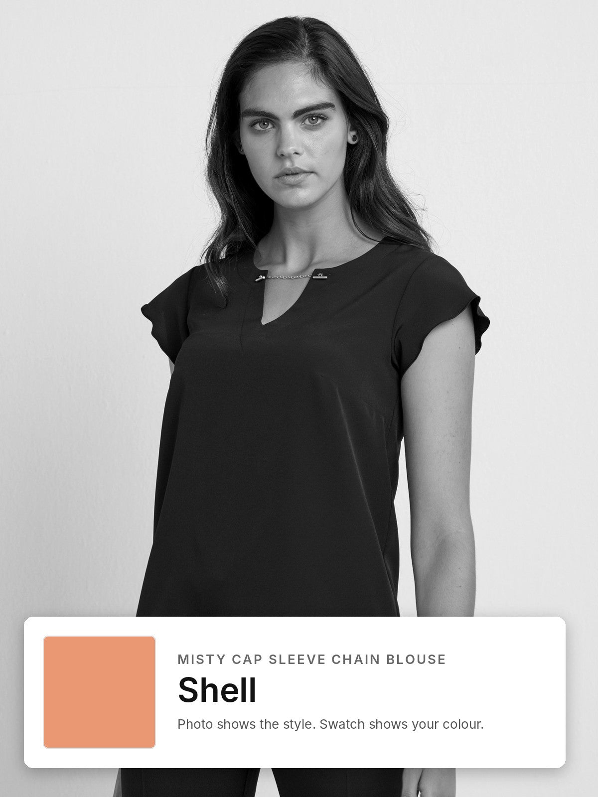 Misty Cap Sleeve Chain Detail Blouse – Clearance