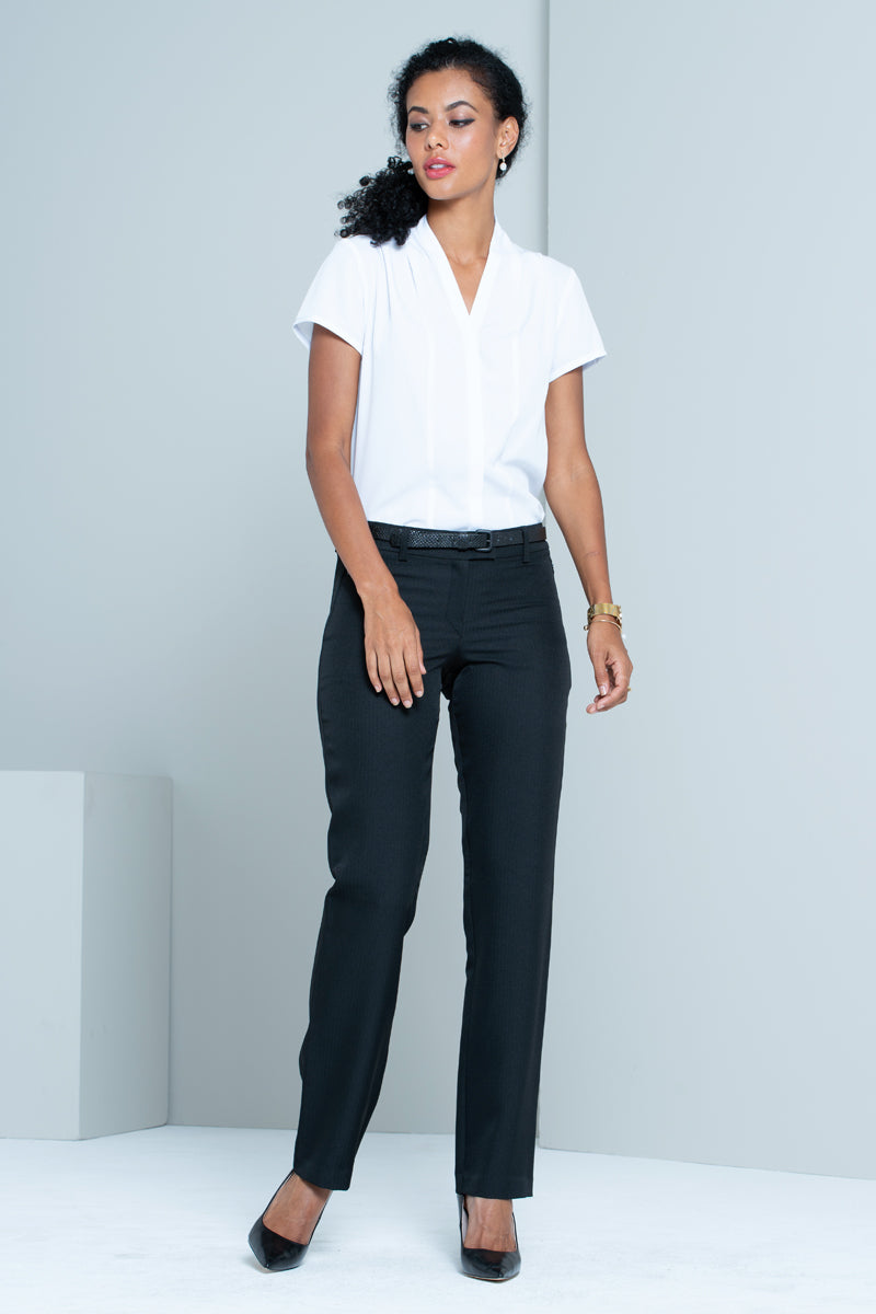 Calista women's skinny work pants in Liquorice – Imagemakers Online Store Sale