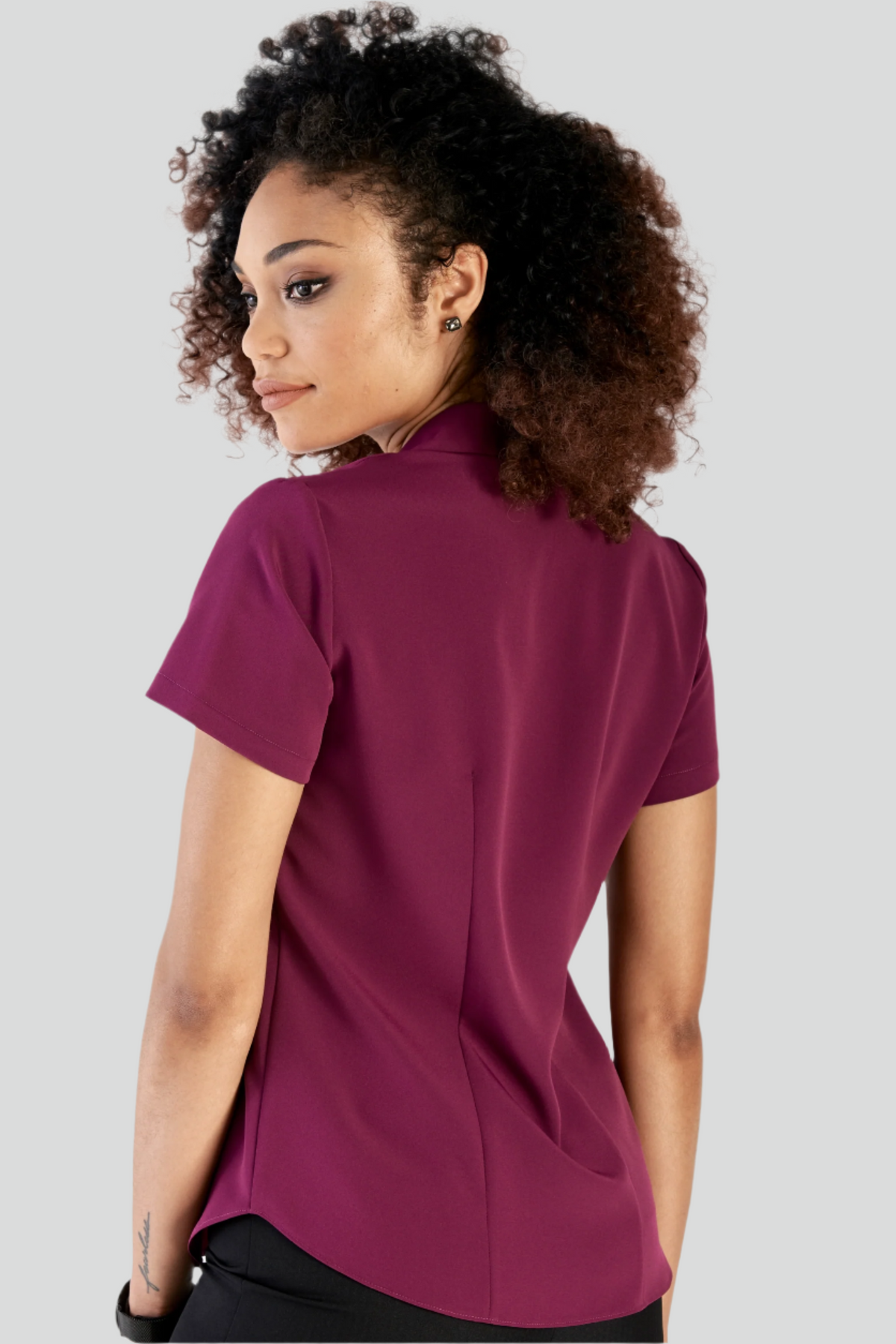 Carrie classic buttoned shirt - purple