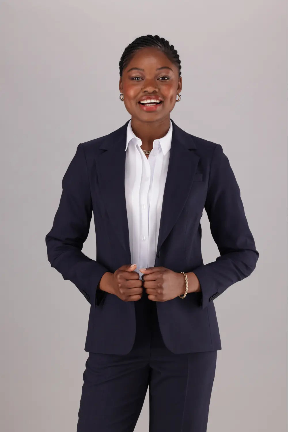 Ladies corporate navy blazer for professionals by ImNow.