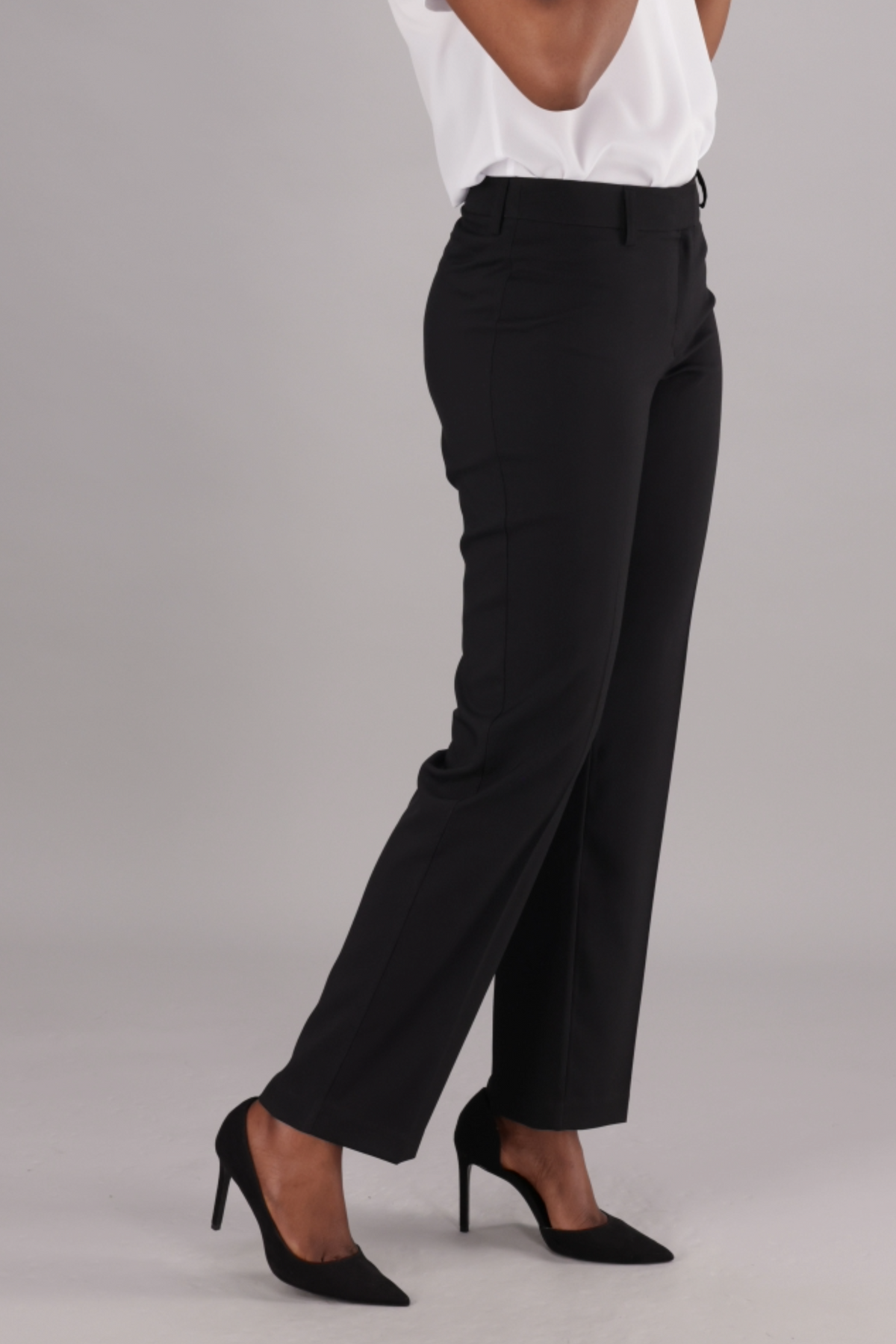 Christine regular fit pants - black stretch