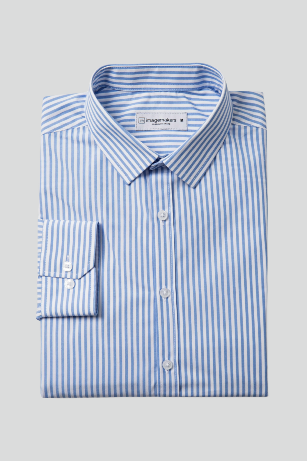 Dean regular fit cotton shirt - blue stripe