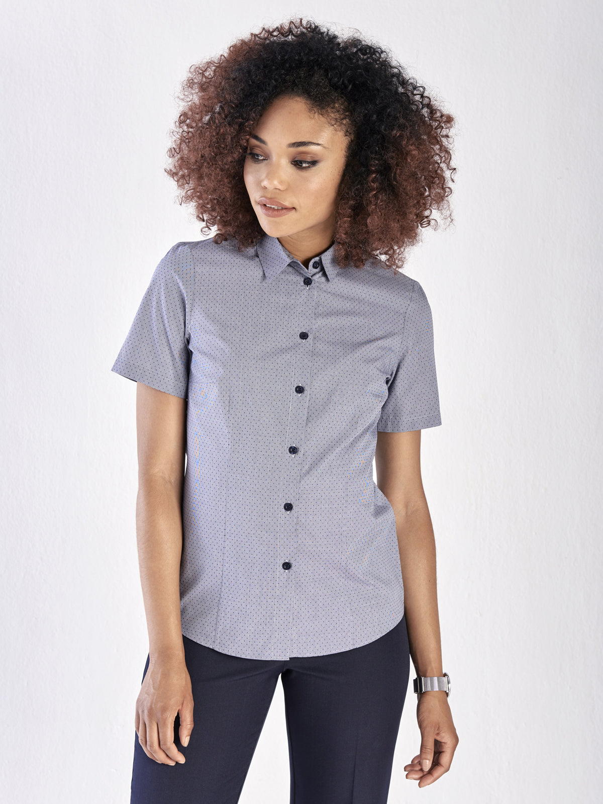 Kerry cotton shirt - navy