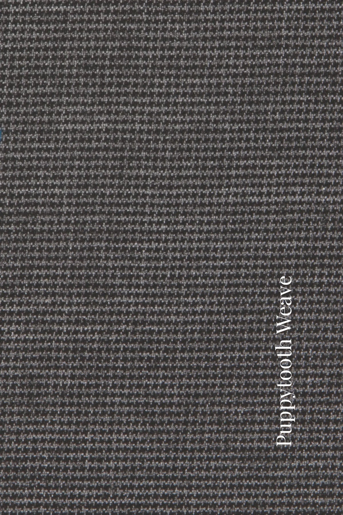 Fabric swatch in grey and black fine houndstooth for blazers by ImNow.