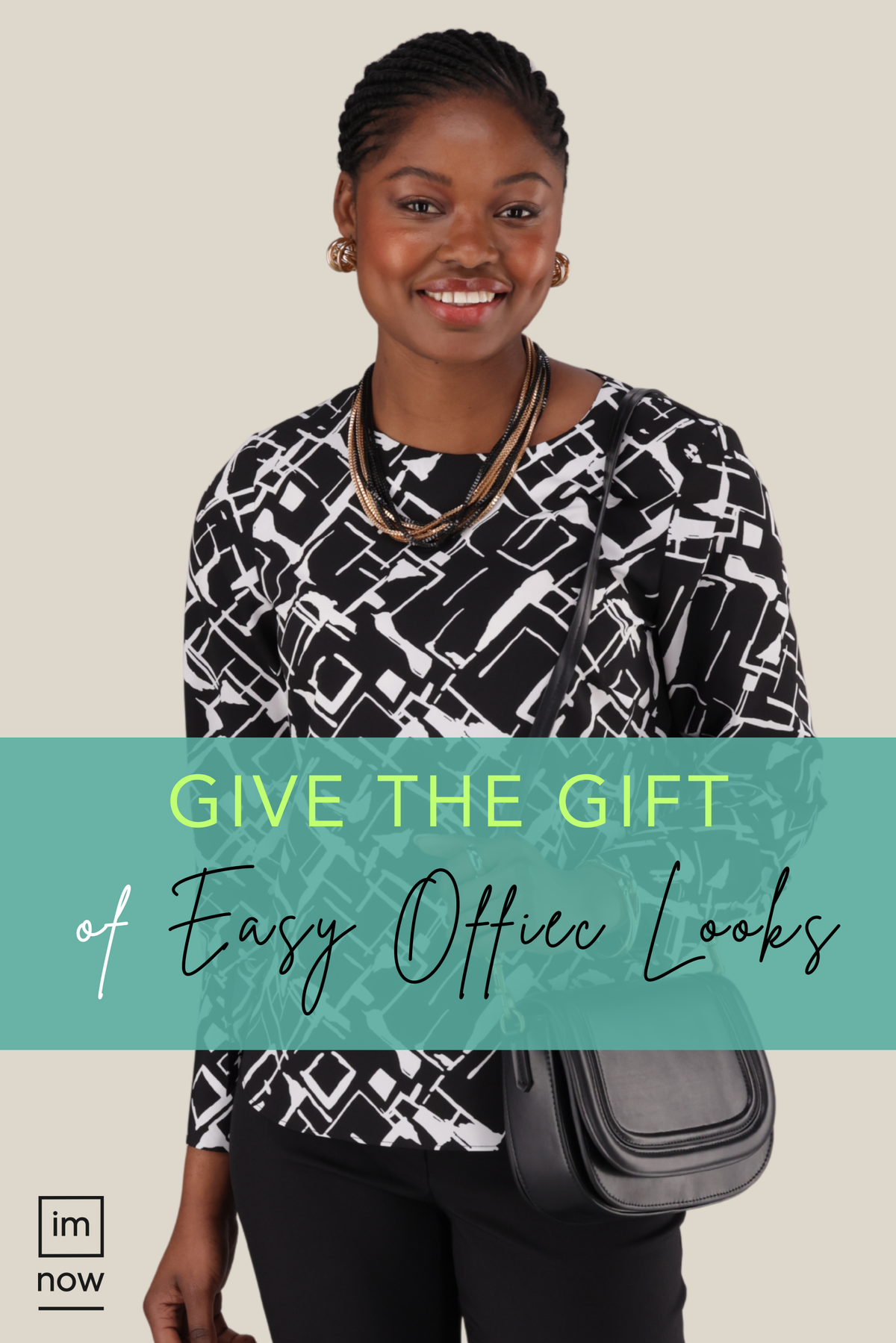 Imnow gift card for effortless professional outfits.