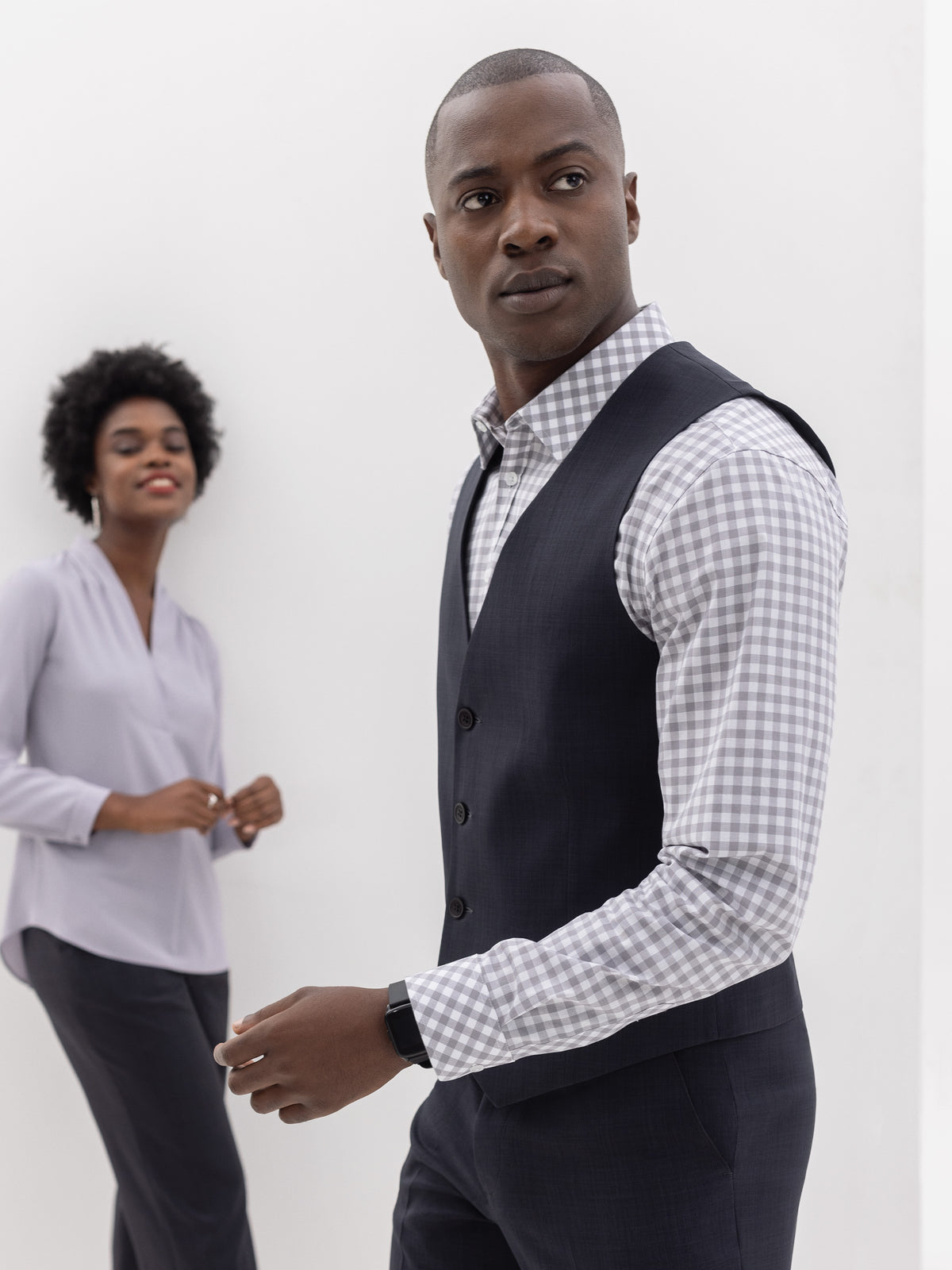 Jacob men's regular fit waistcoat in Coal – Imagemakers Online Store Sale