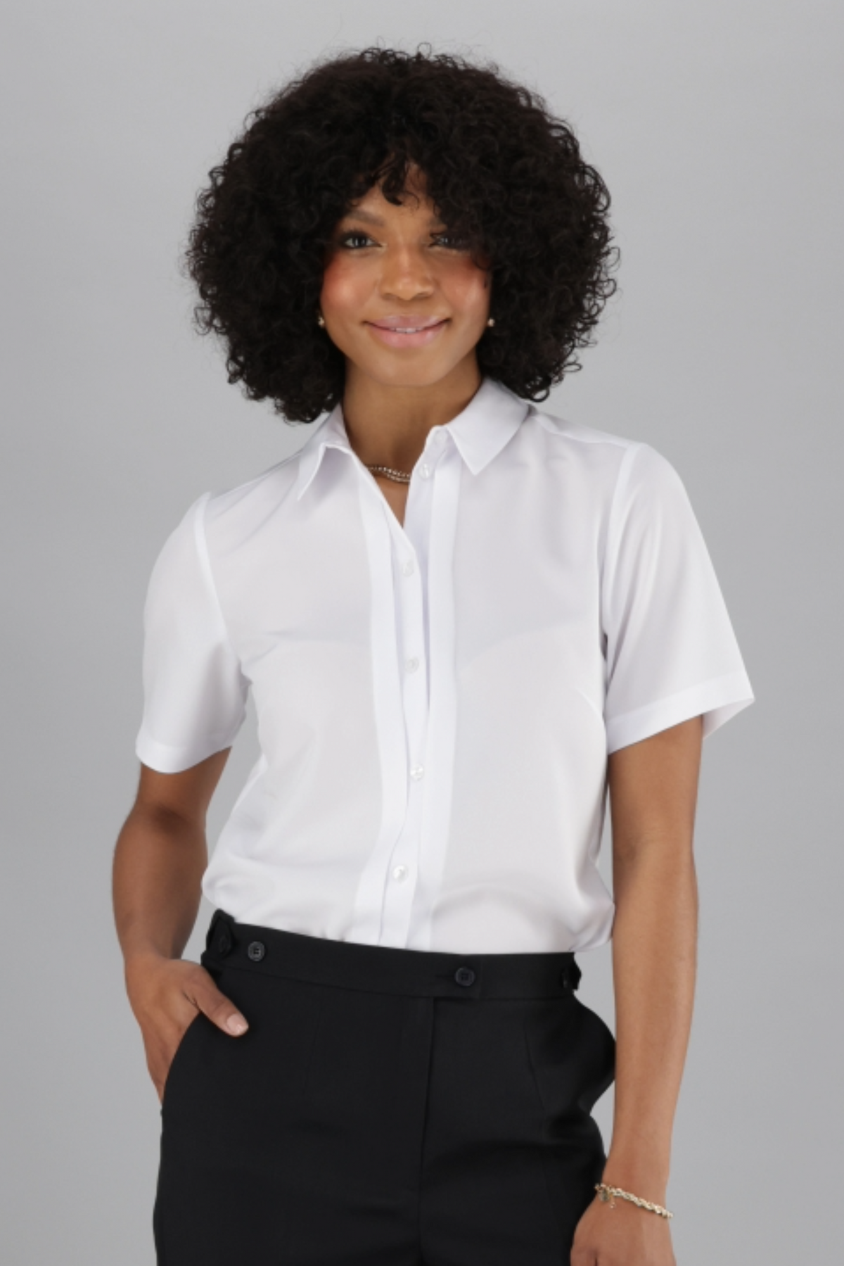 Kim short-sleeved shirt - white