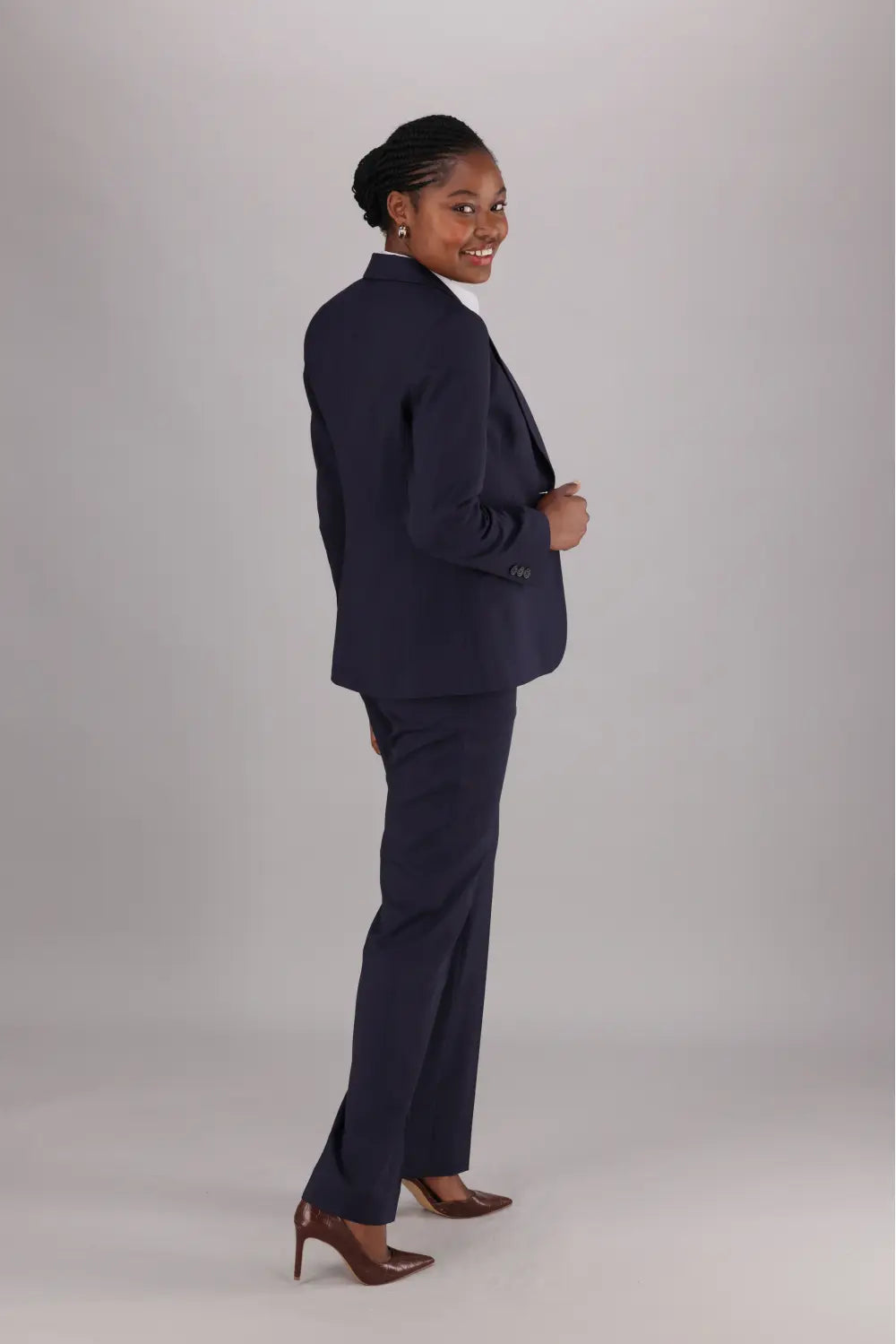 Women's Navy Tailored Blazer for the Corporate Girl by ImNow.