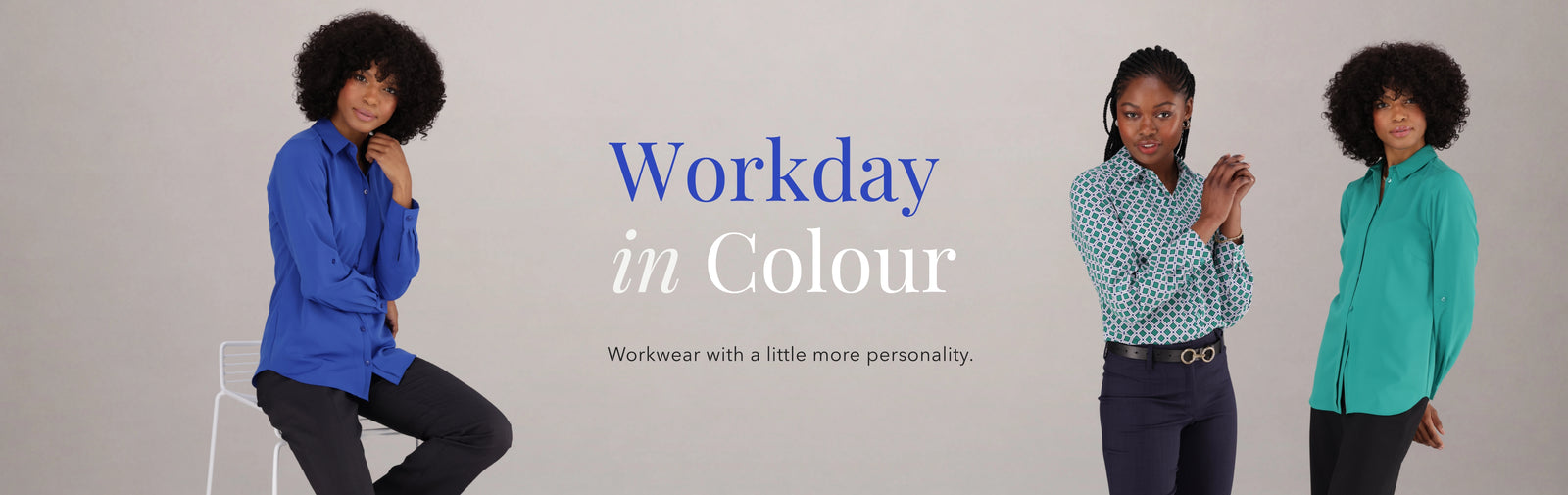 Shop Women's Office Blouses in Cobalt Blue, Emerald Green and prints from ImNow.