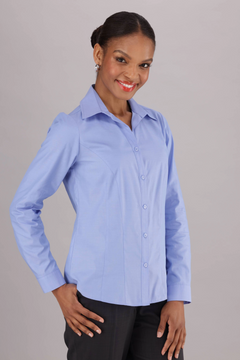 Liandri cotton-blend shirt - light blue - Imagemakers (Pty) Ltd