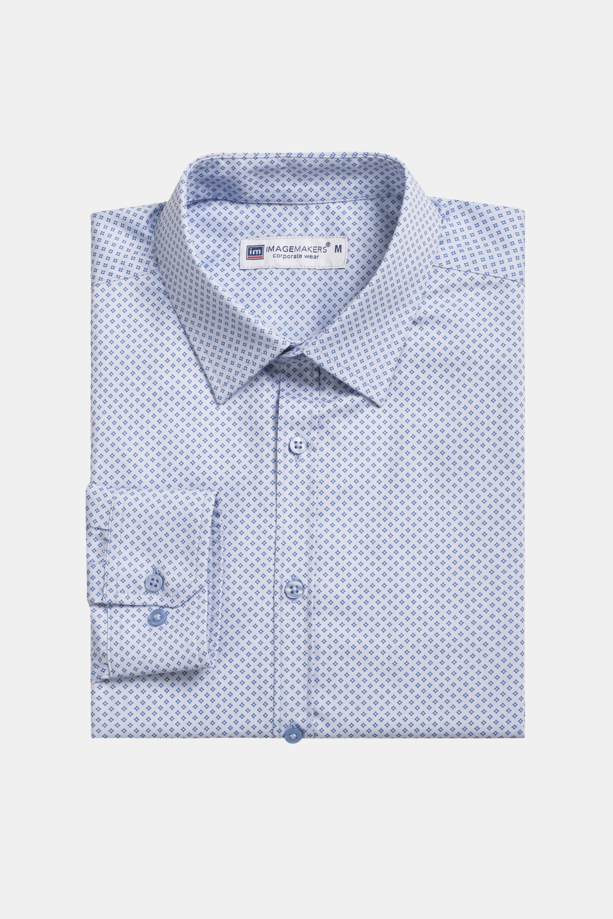 Mens cotton rich shirt for work with front pocket detail by ImNow.