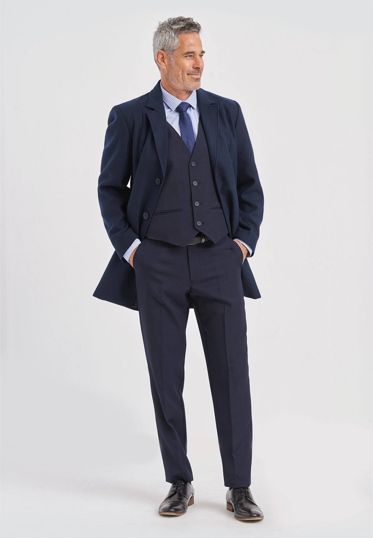 Noah classic melton coat - navy