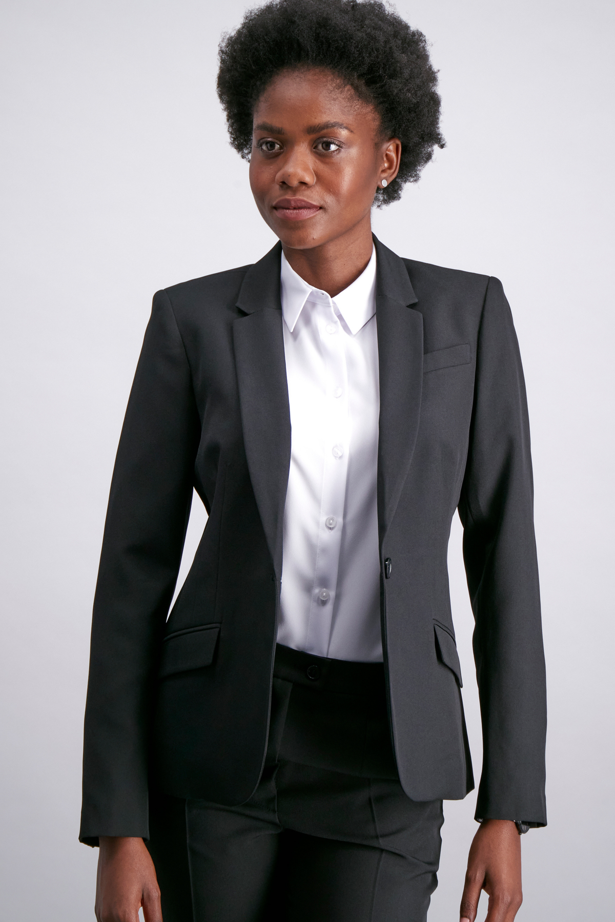 Paige women's fitted work jacket in Liquorice – ImNow clearance