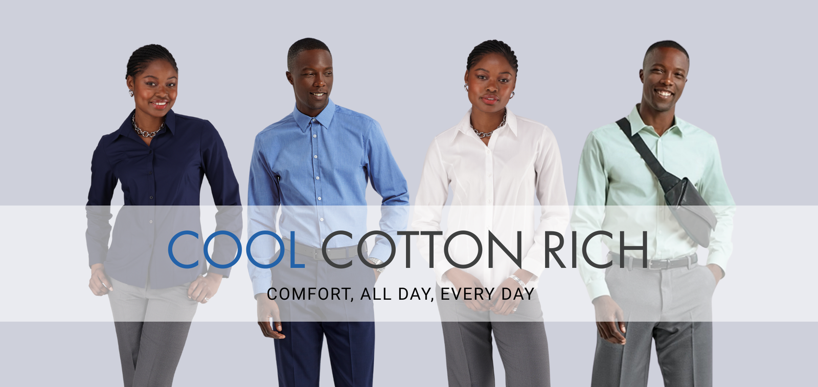 Ladies and Men's Cotton Rich Office Shirts by Imagemakers 