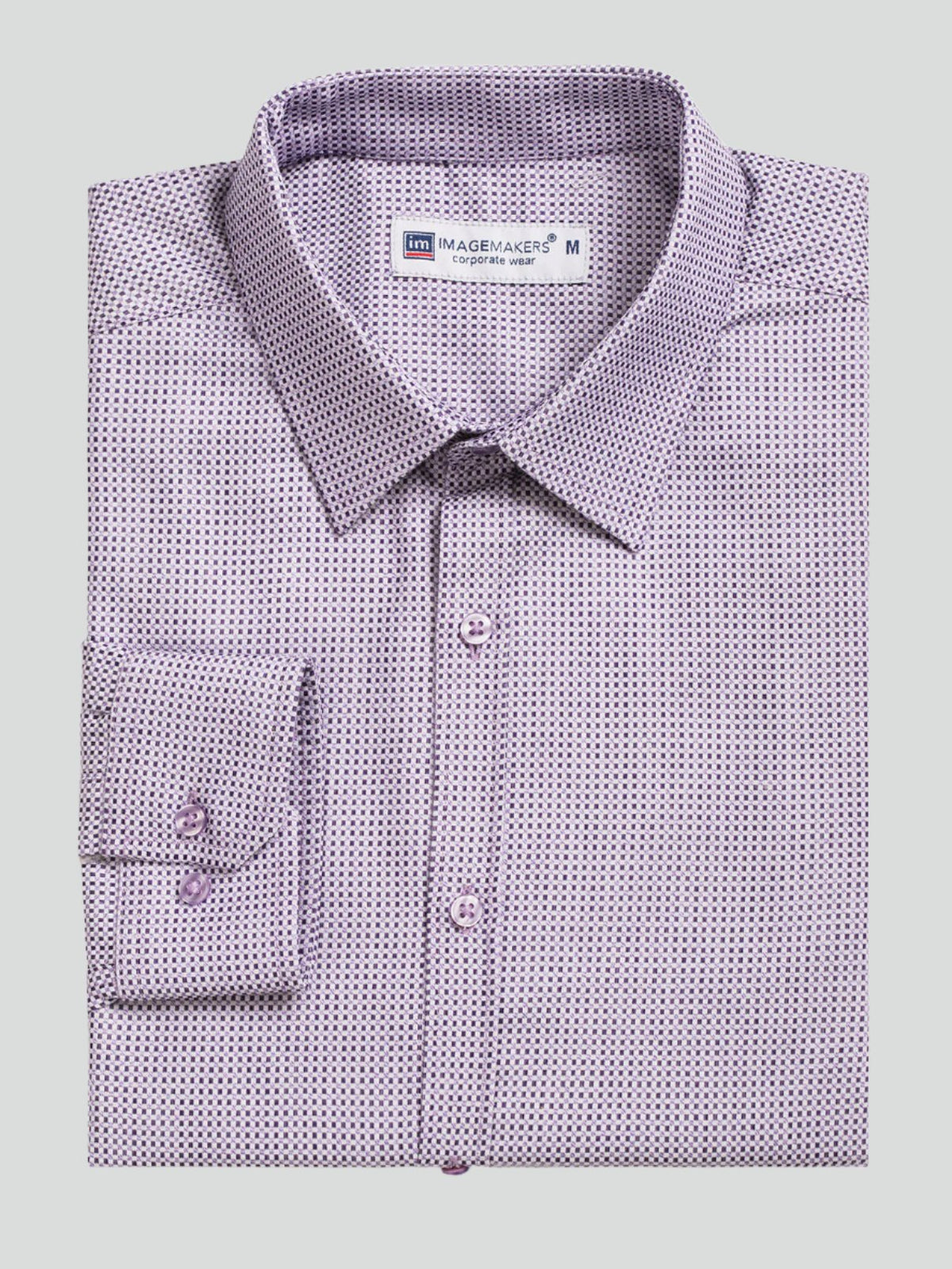 Stuart regular cotton shirt - purple