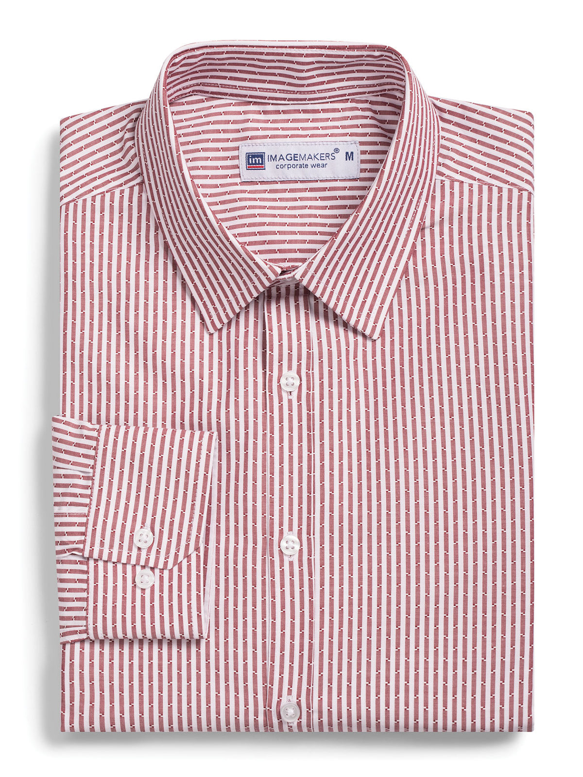 Stuart cotton shirt - red stripe