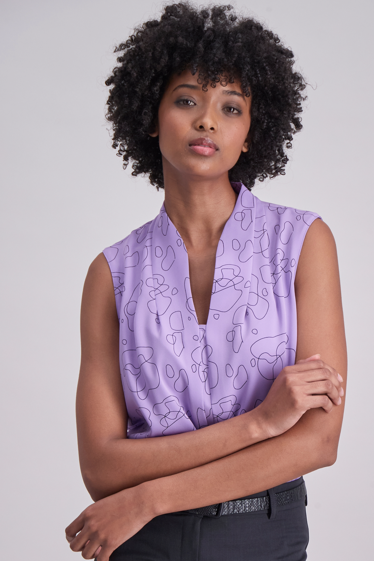 Gisele sleeveless basic- purple