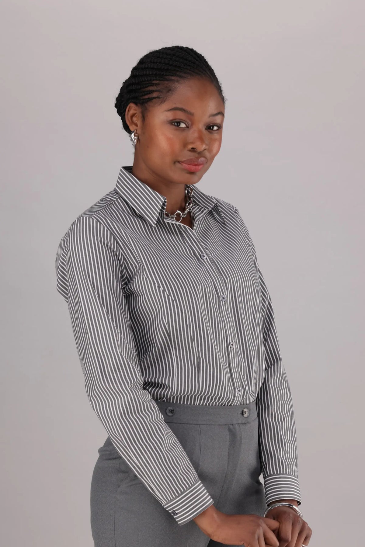 Karabo women's long sleeve cotton work shirt in Kingston – Imagemakers Online Store Sale
