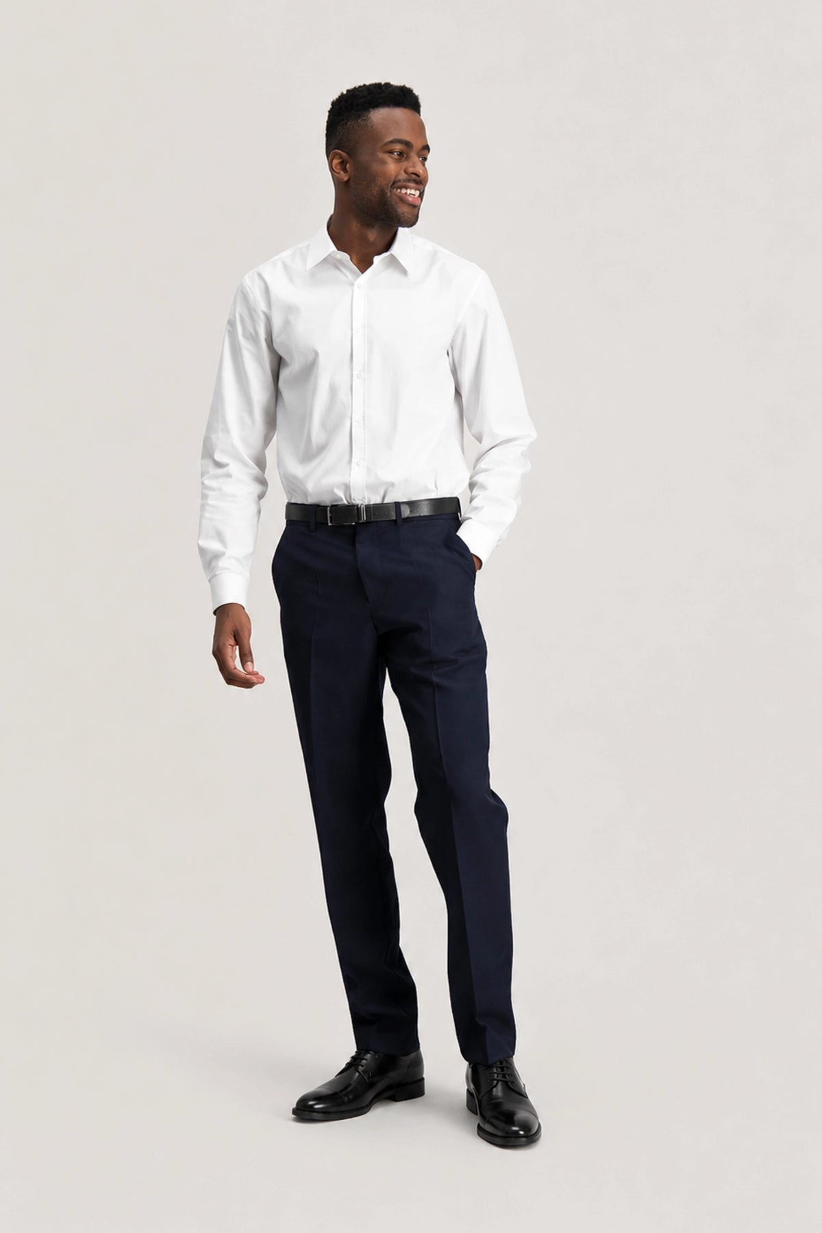 ImNow White Formal Cotton Rich Shirt.