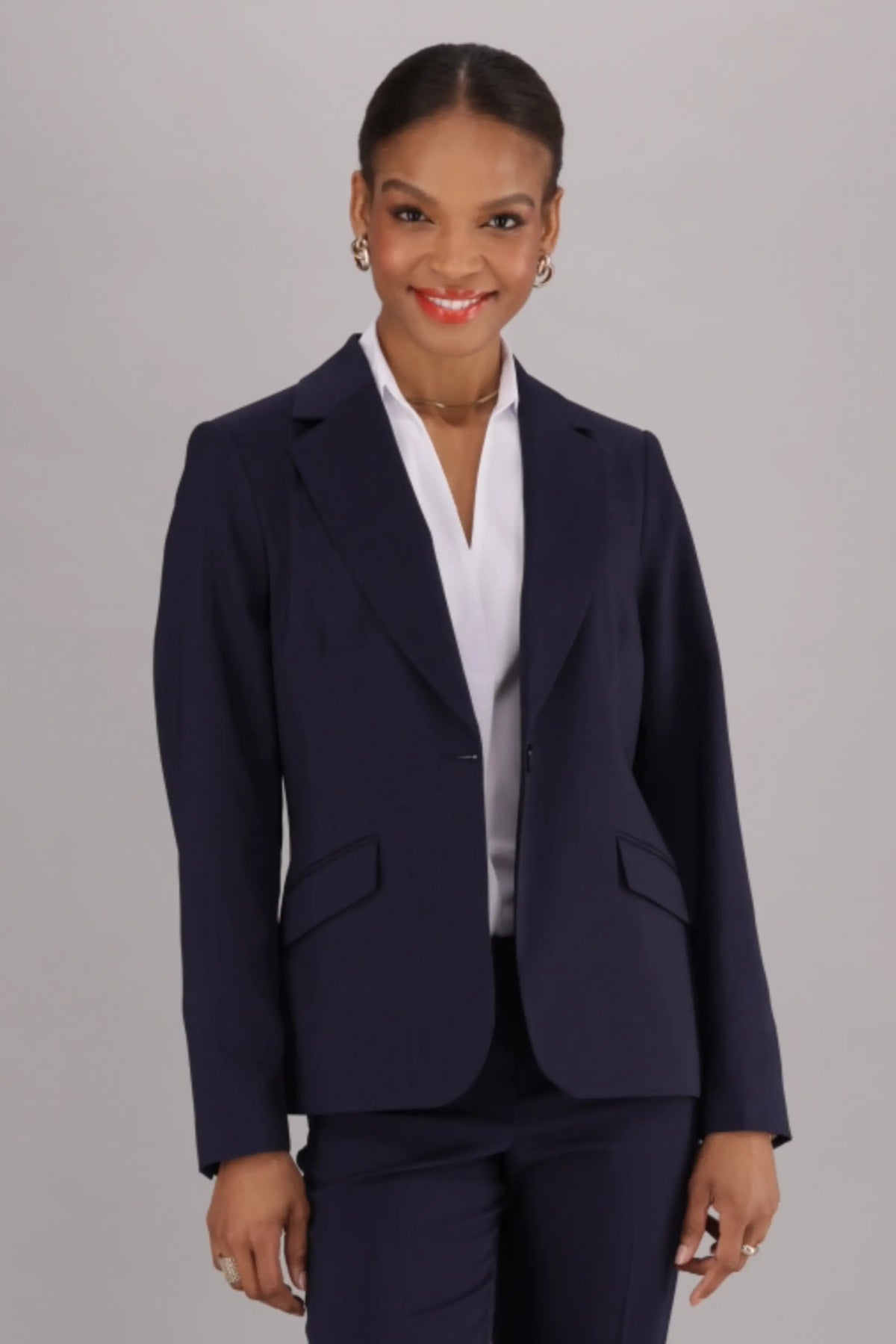 Corporate Navy Blazer for women from ImNow Online Clothing Store.