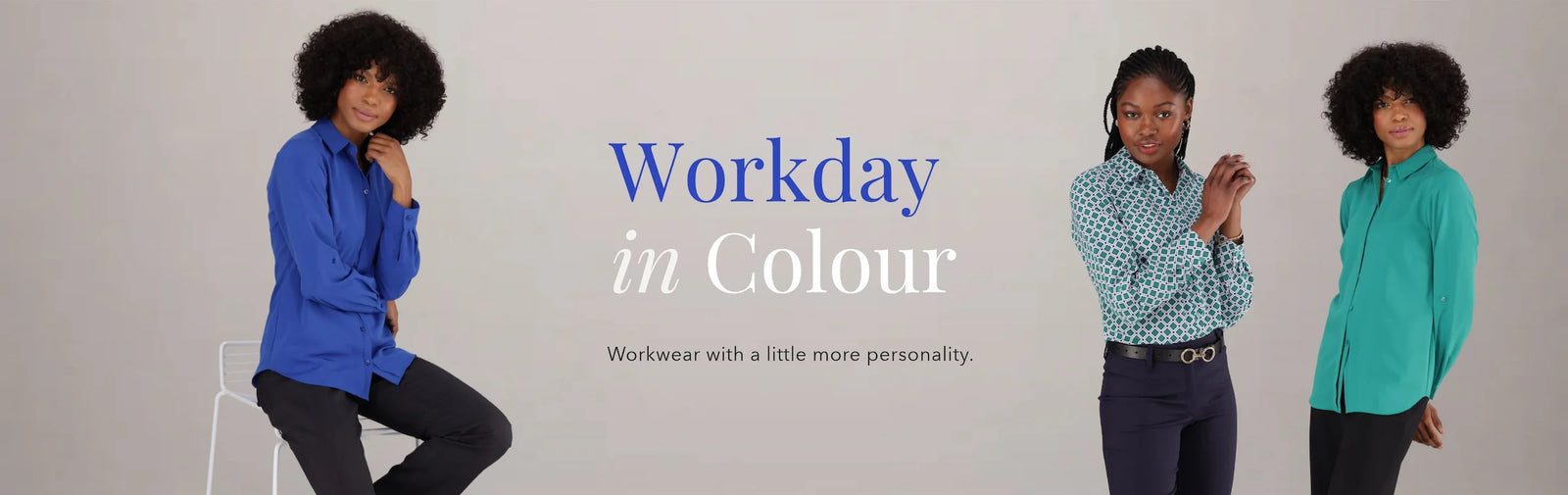 Shop Women's Office Blouses in Cobalt Blue, Emerald Green and prints from ImNow.