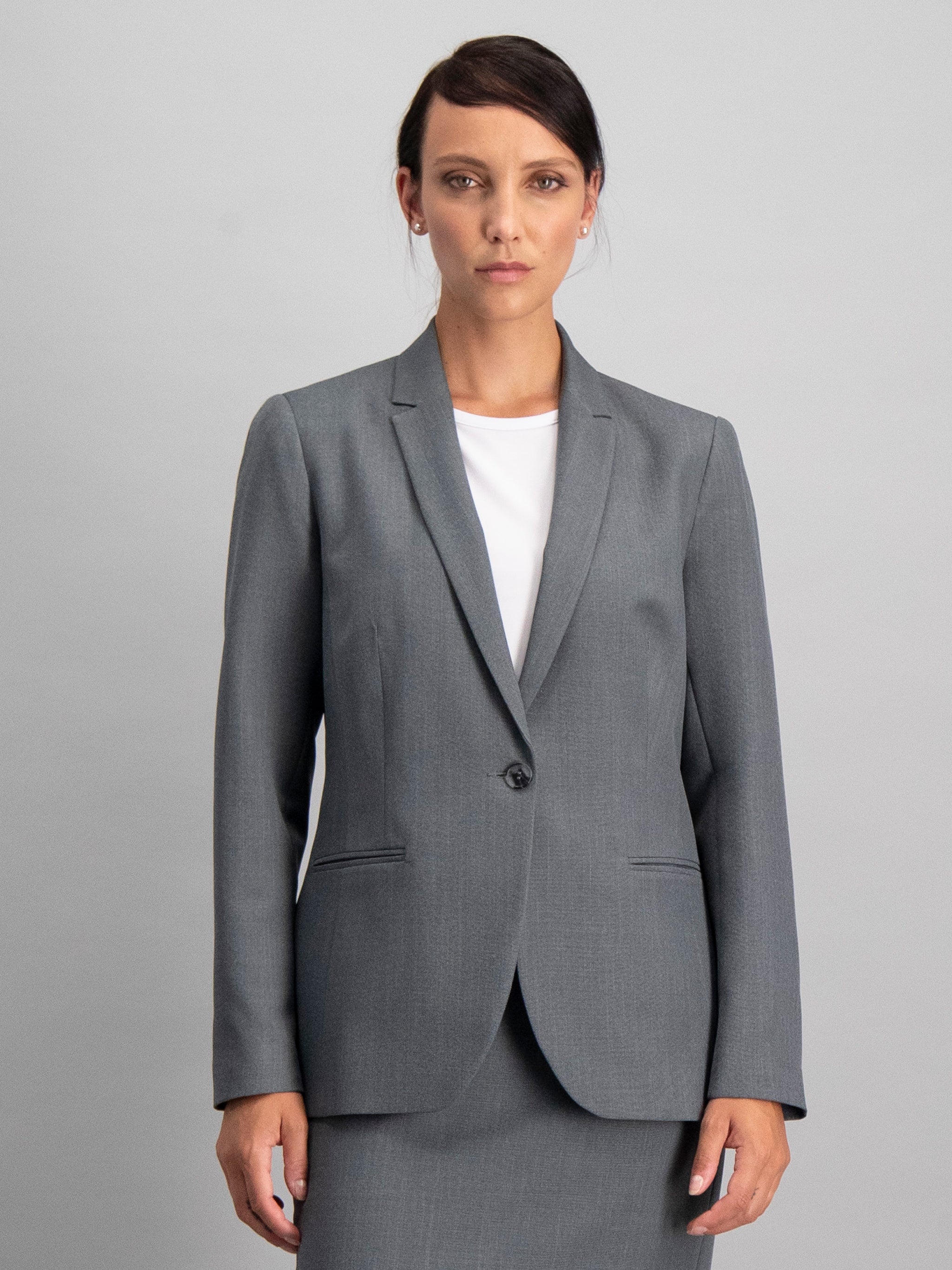 Cecily classic blazer - grey - Imagemakers (Pty) Ltd Trading as ImNow