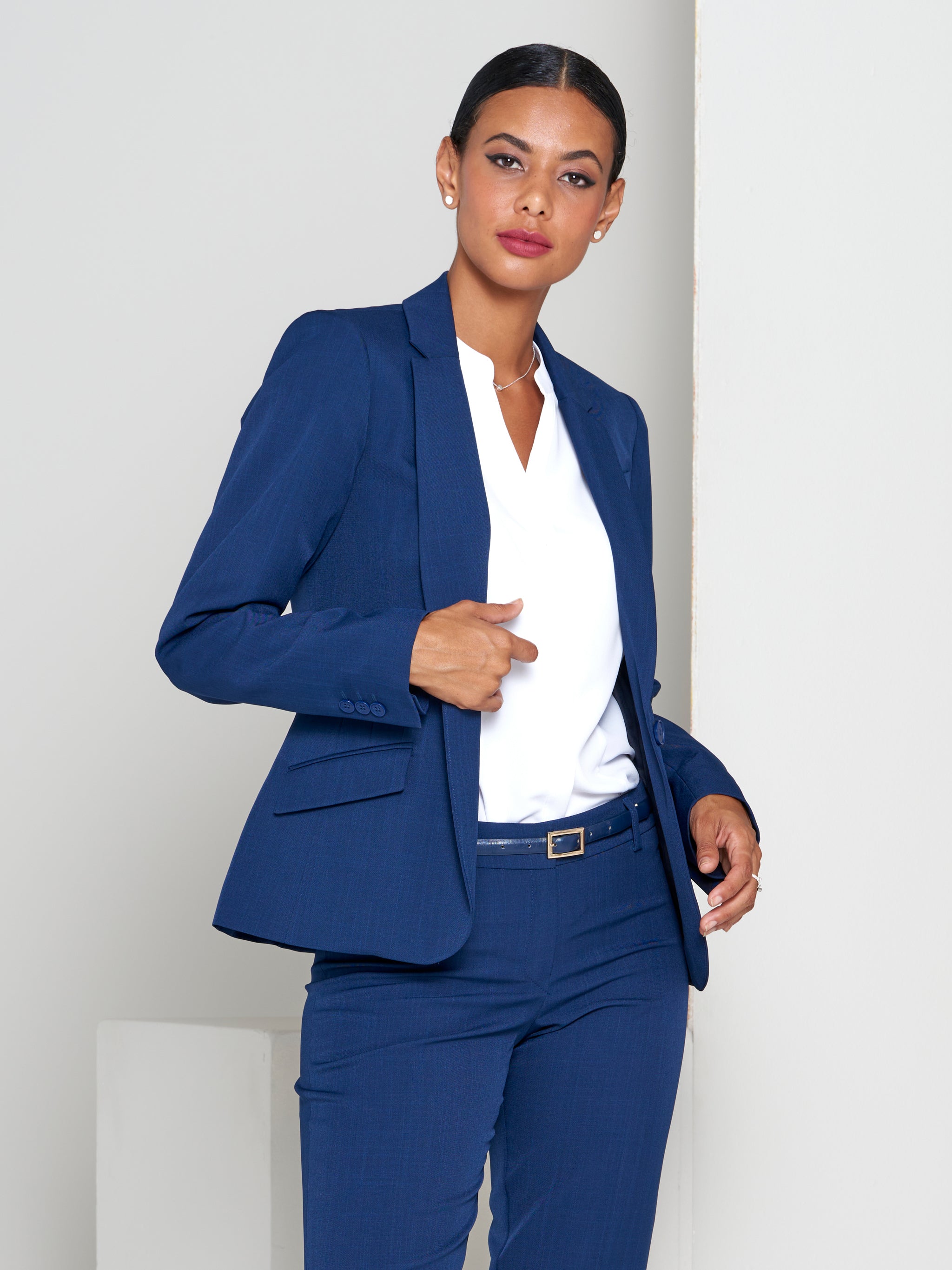 Paige fitted blazer - light blue - Imagemakers (Pty) Ltd Trading as Imnow