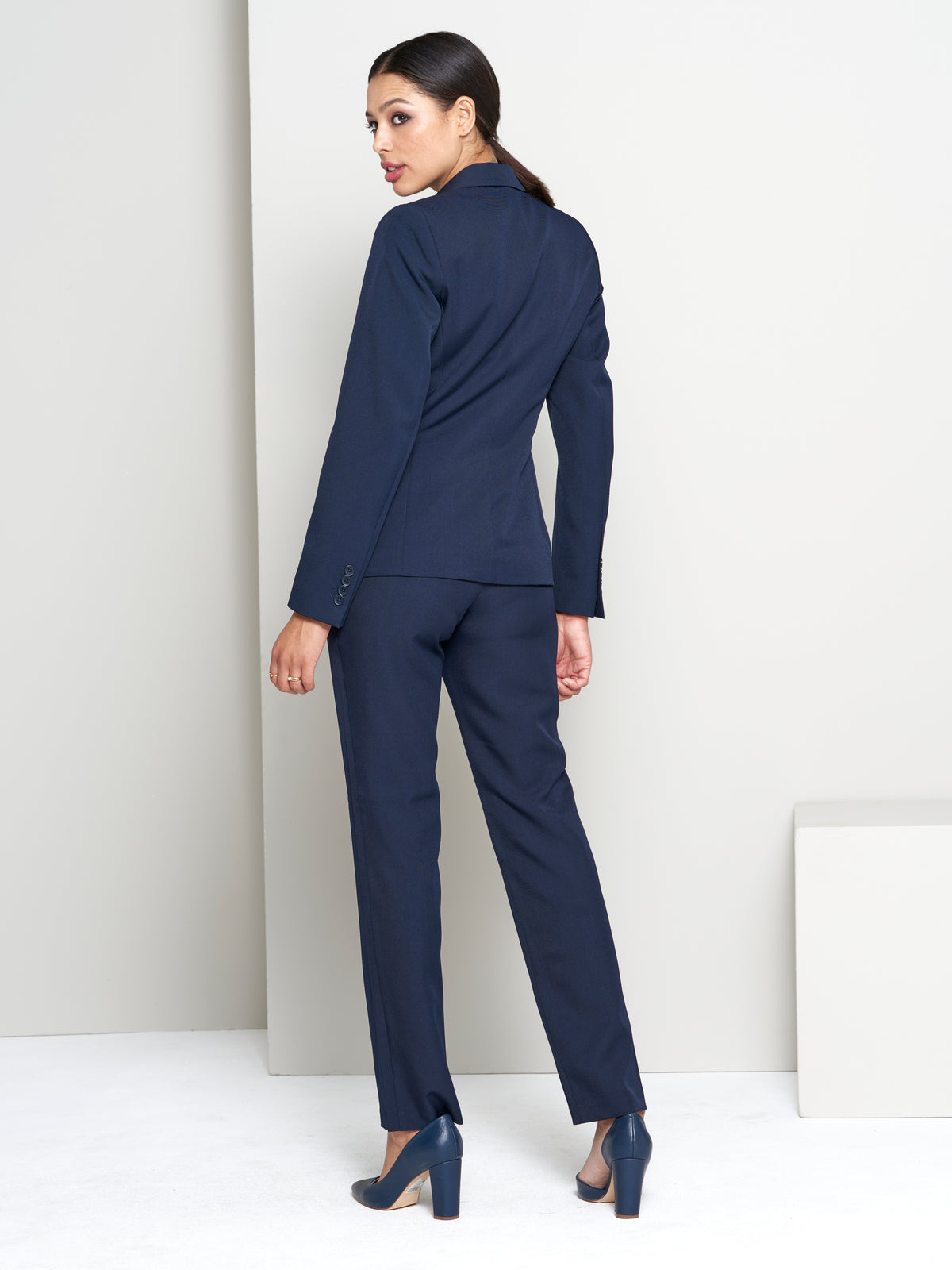 Paige fitted blazer - navy
