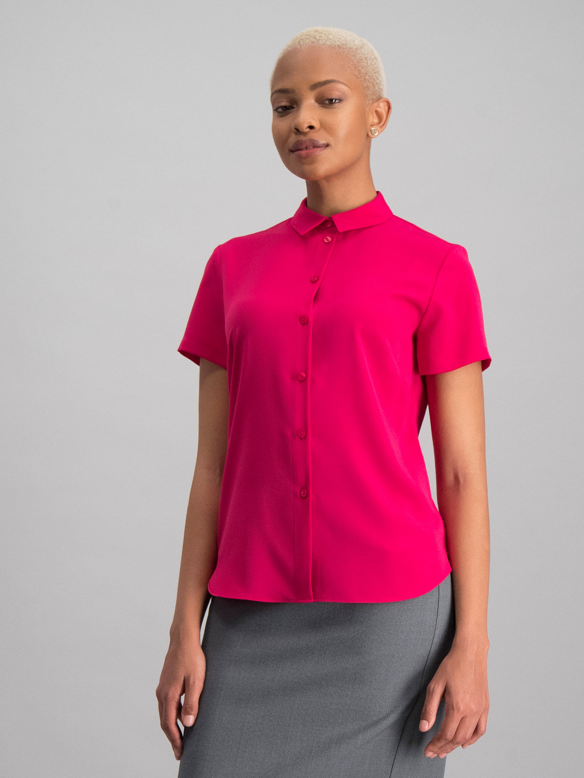 Carrie classic buttoned shirt - pink
