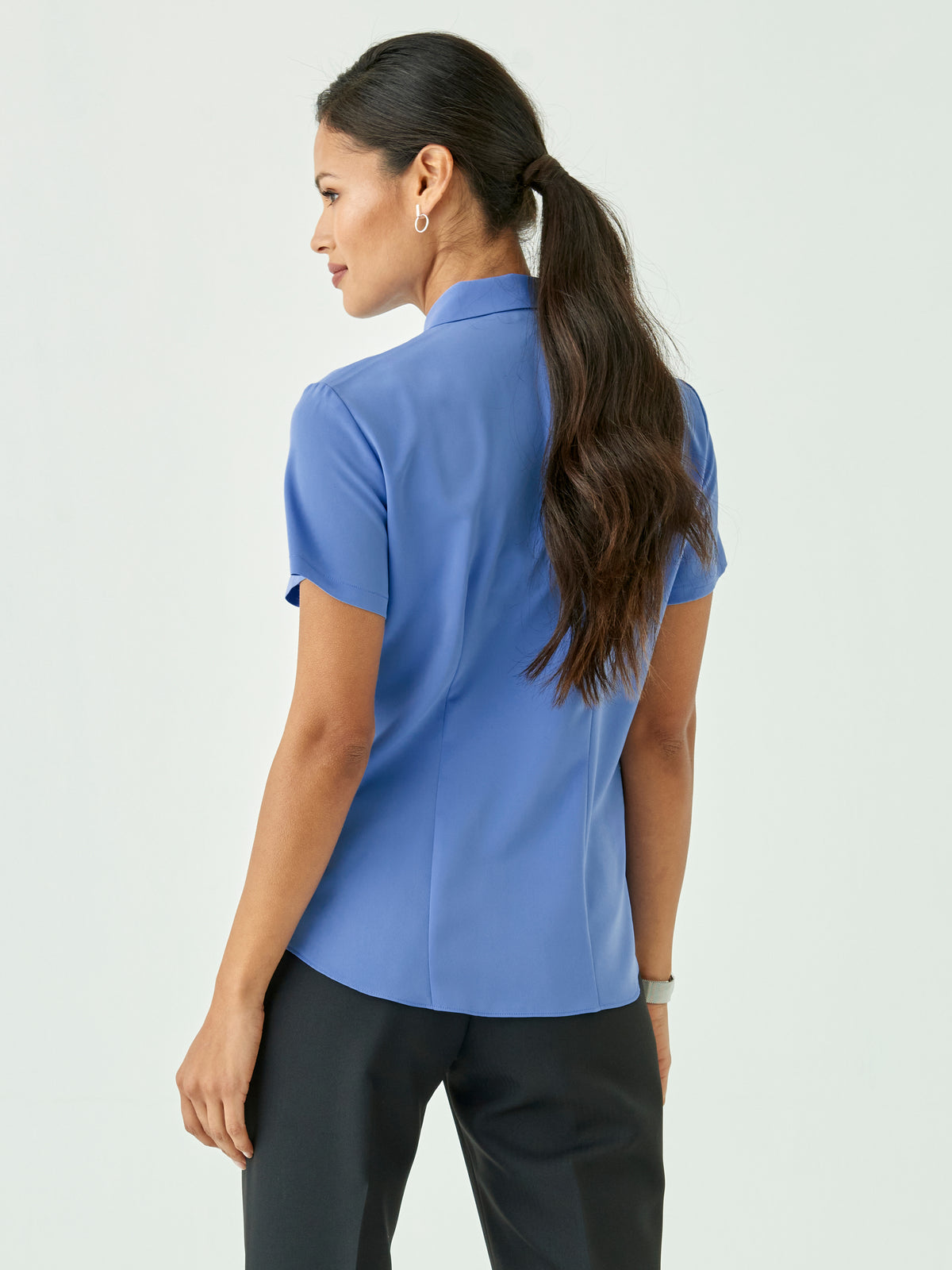 Carrie classic buttoned shirt - blue