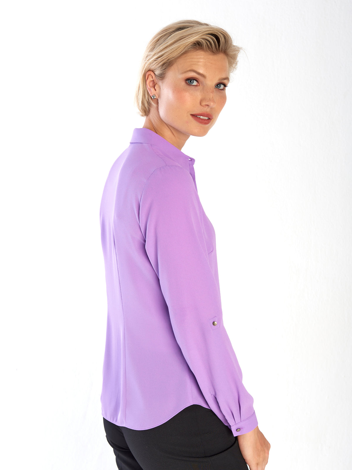 Cathy classic buttoned shirt - purple