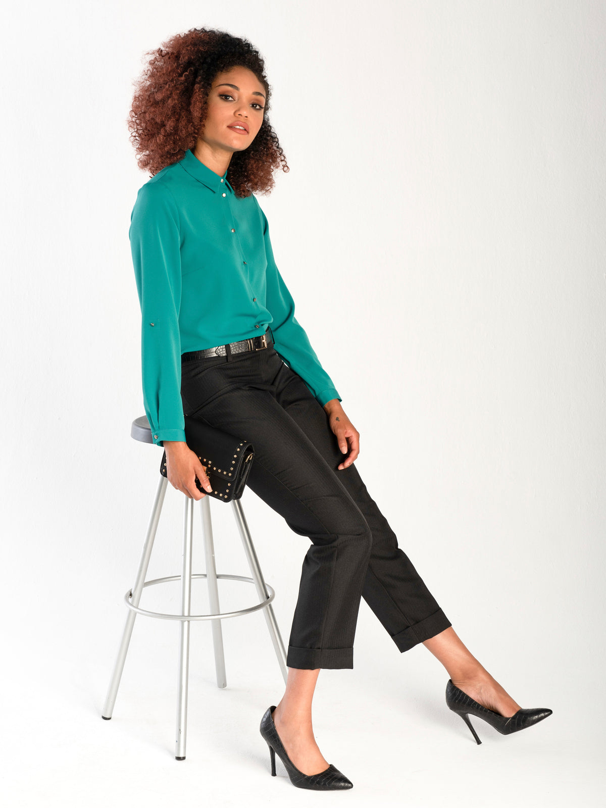Cathy classic buttoned shirt - green
