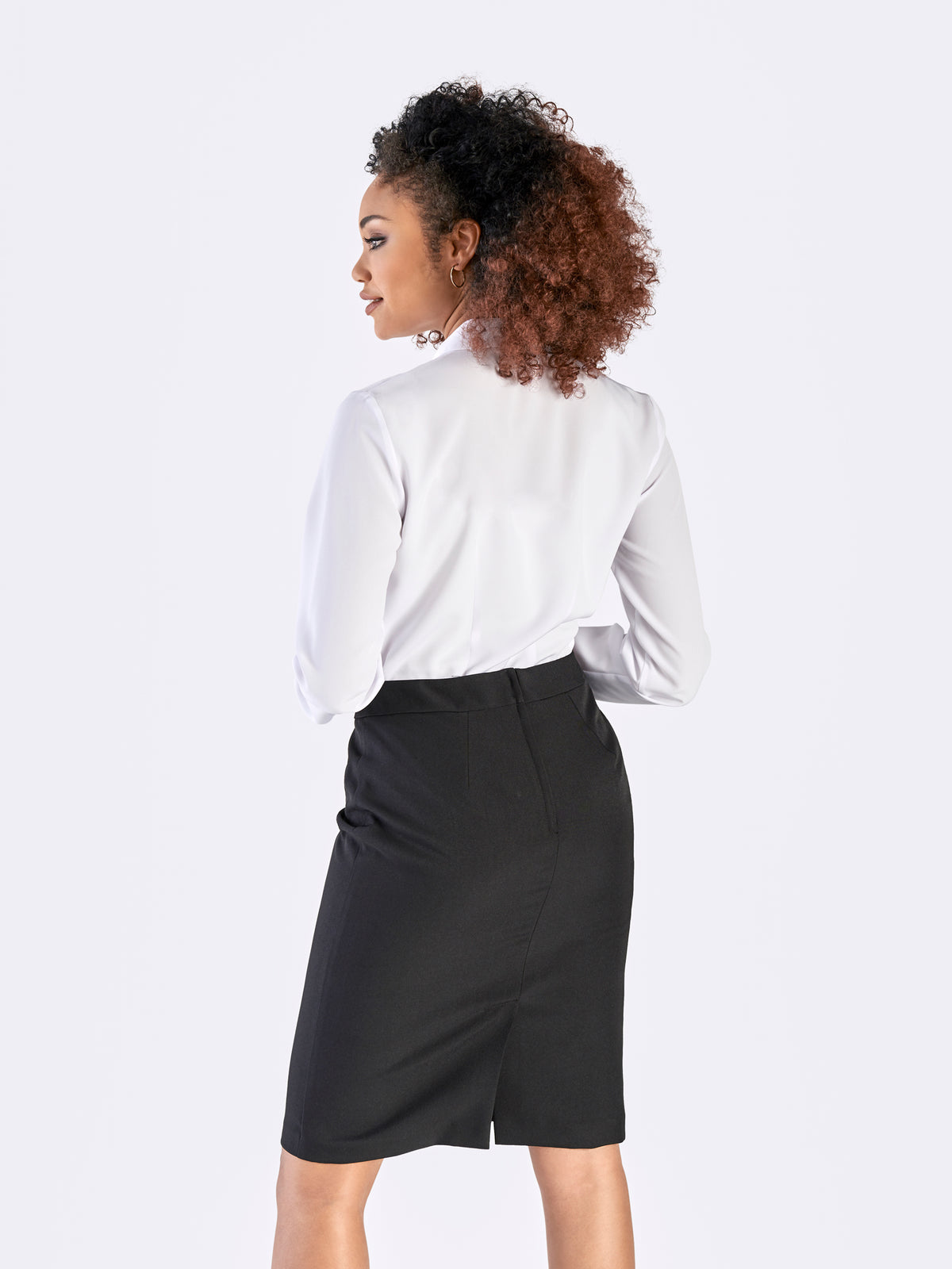 Cathy classic buttoned shirt - white