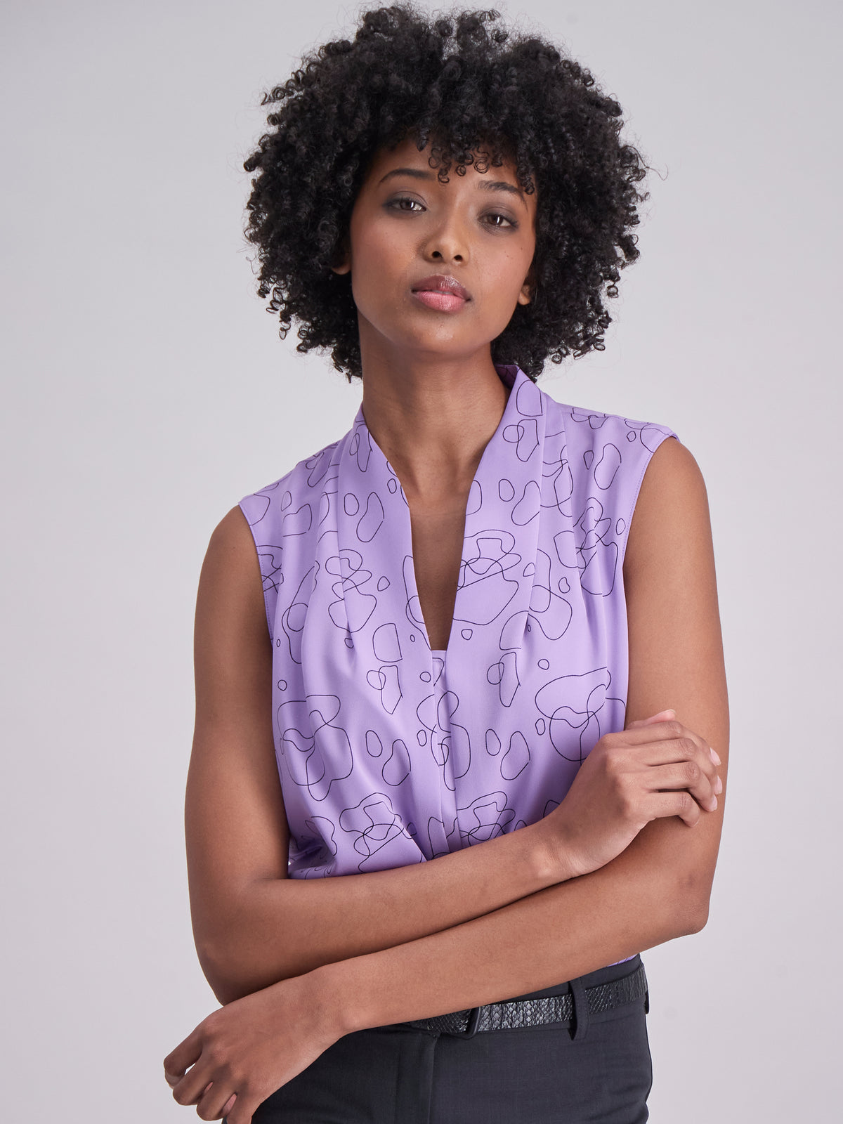 Gisele sleeveless basic- purple