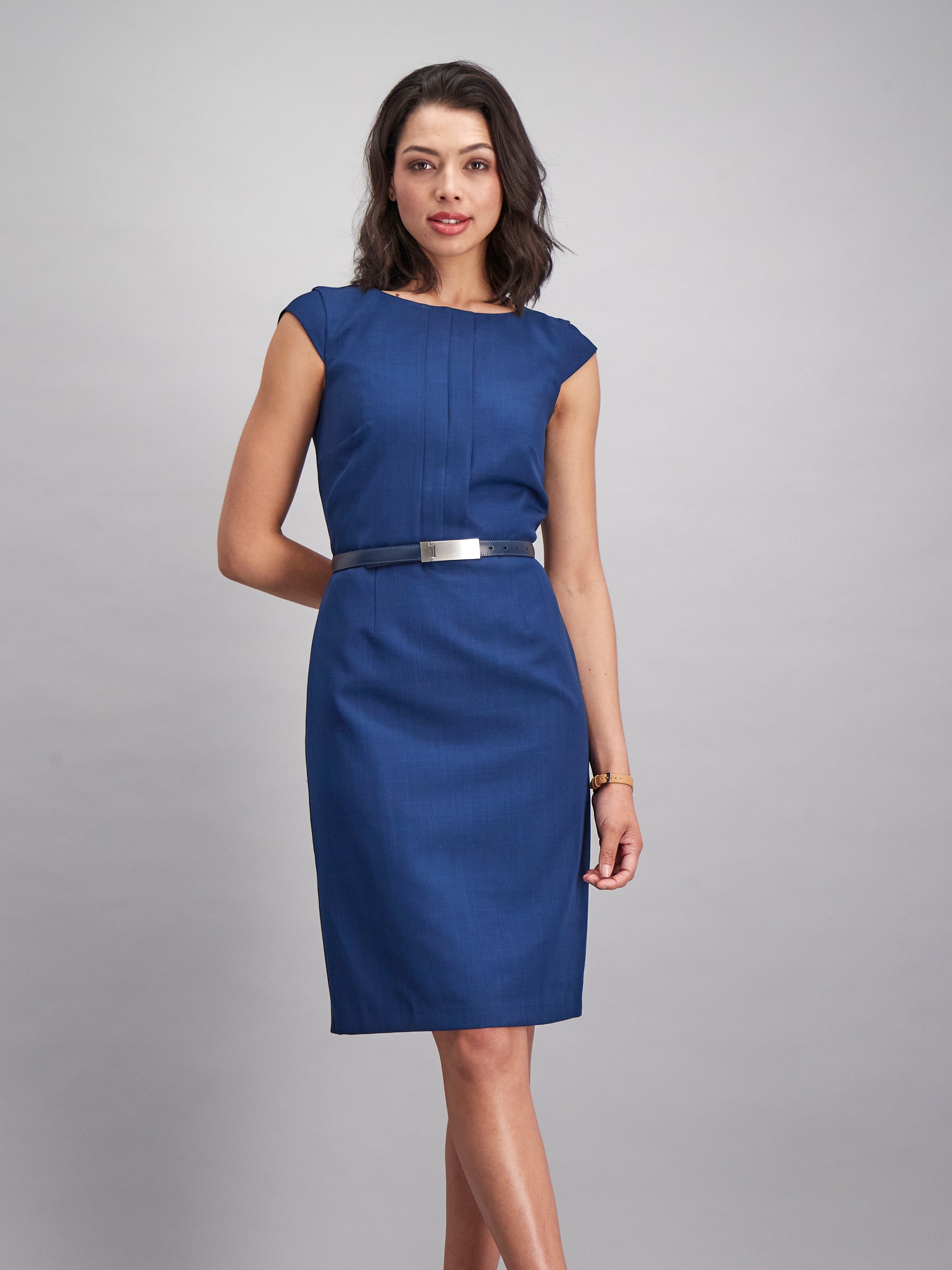 Rebecca cap sleeve midi dress- light blue - Imagemakers (Pty) Ltd ...