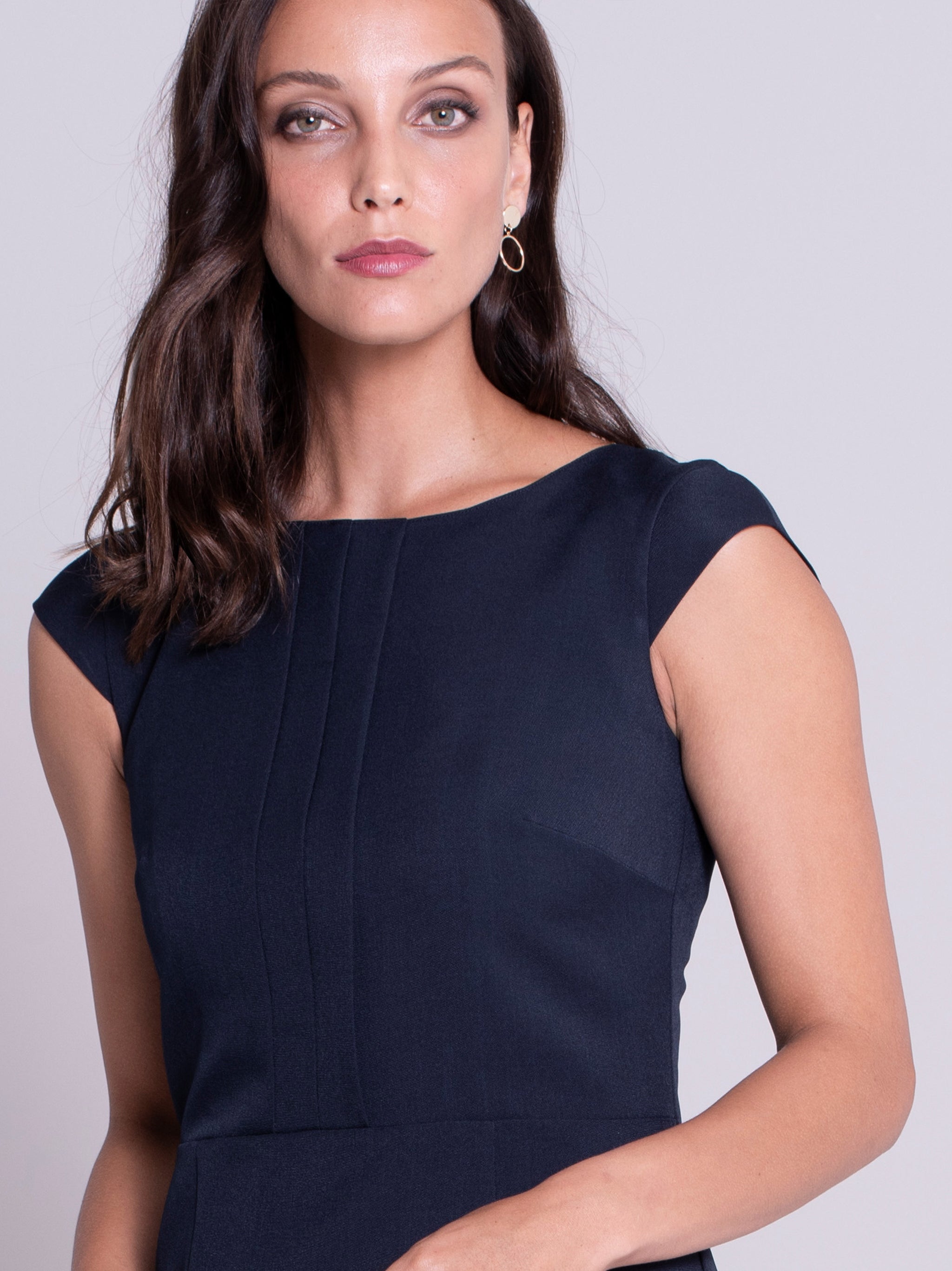 Rebecca cap sleeve mid dress - navy - Imagemakers (Pty) Ltd Trading as ...