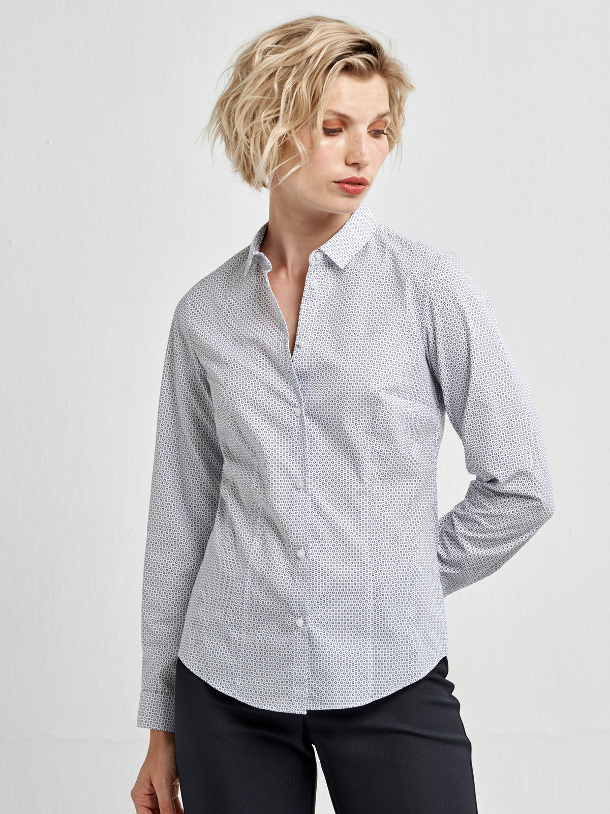 Karabo cotton shirt - navy