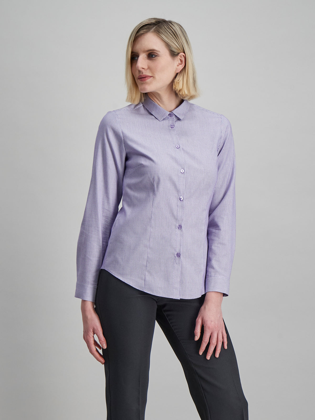 Karabo cotton  shirt - purple