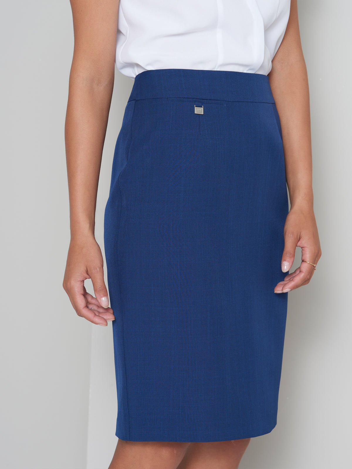 Sizani knee length skirt - light blue